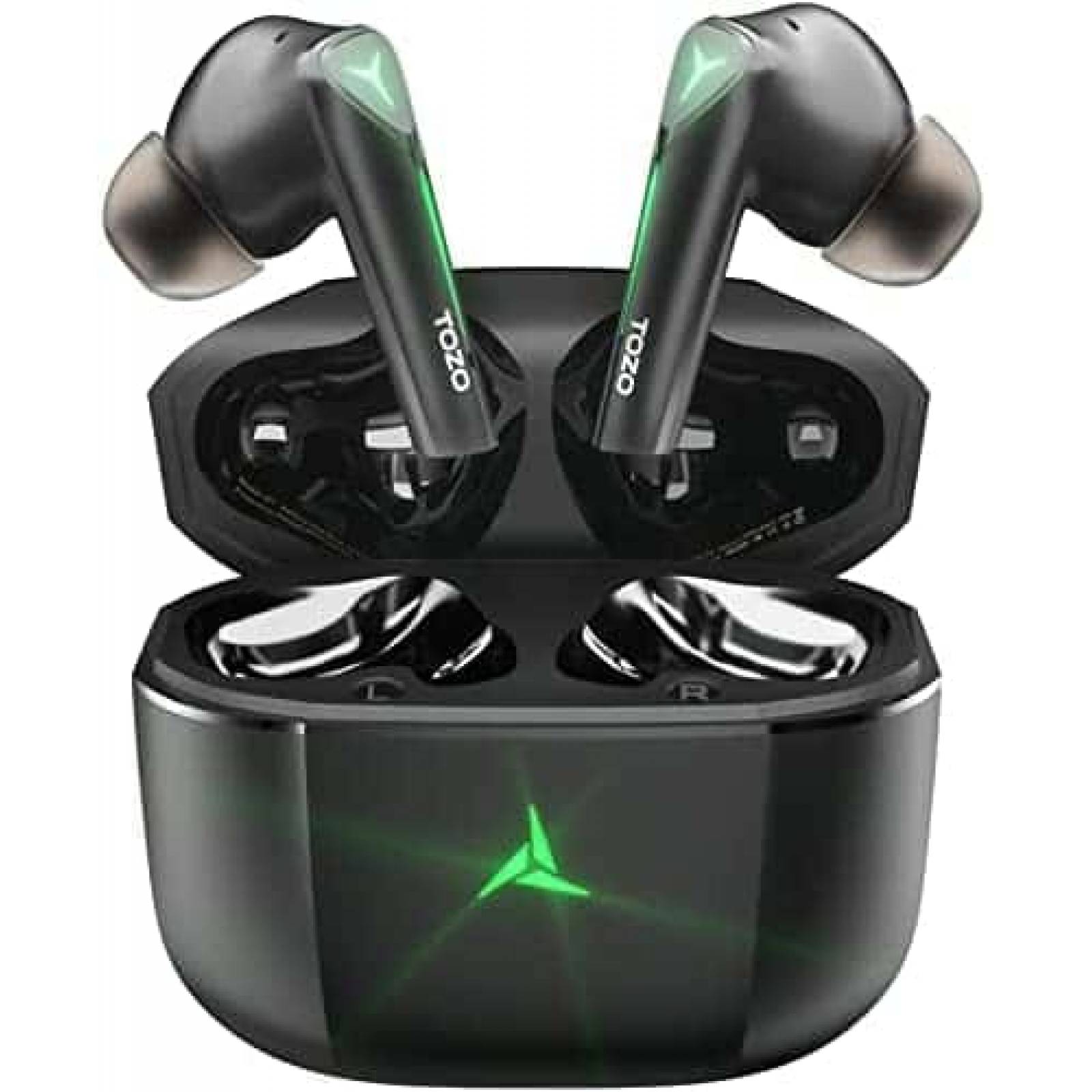 Auriculares TOZO TOZO-G1 Gaming Bluetooth Compatible -Negro
