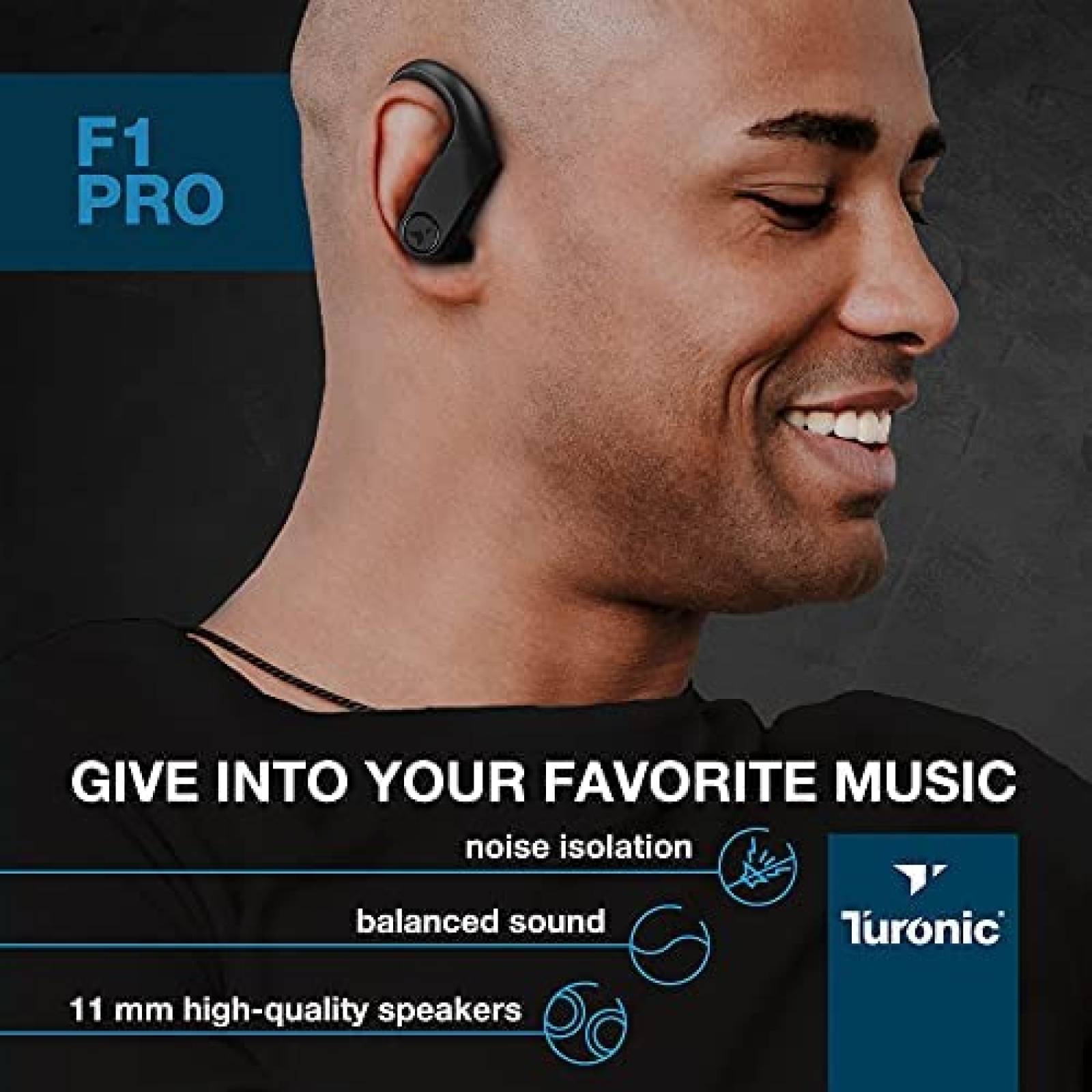 Audifonos Inalambricos Turonic F1 Pro Resistentes al Agua
