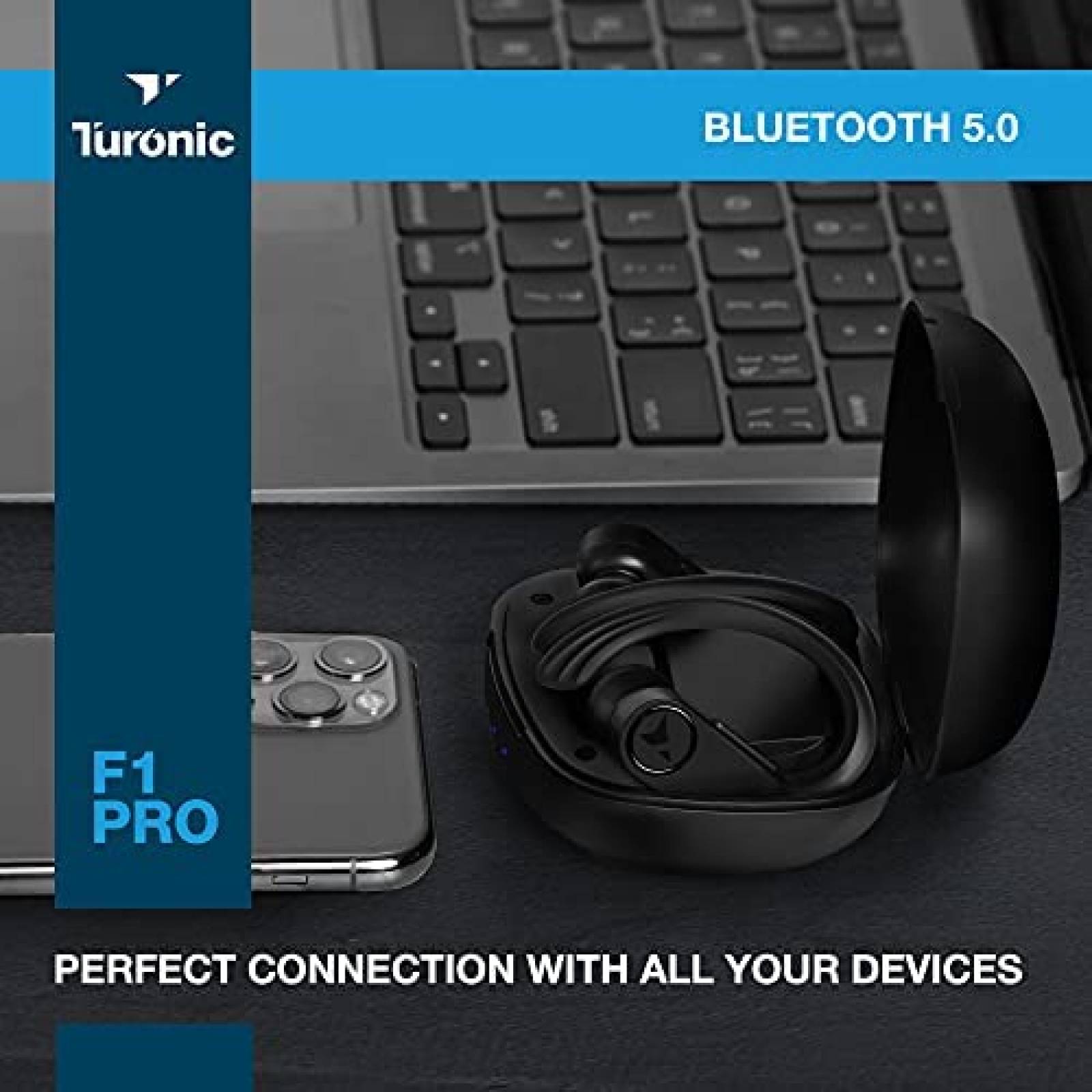 Audifonos Inalambricos Turonic F1 Pro Resistentes al Agua