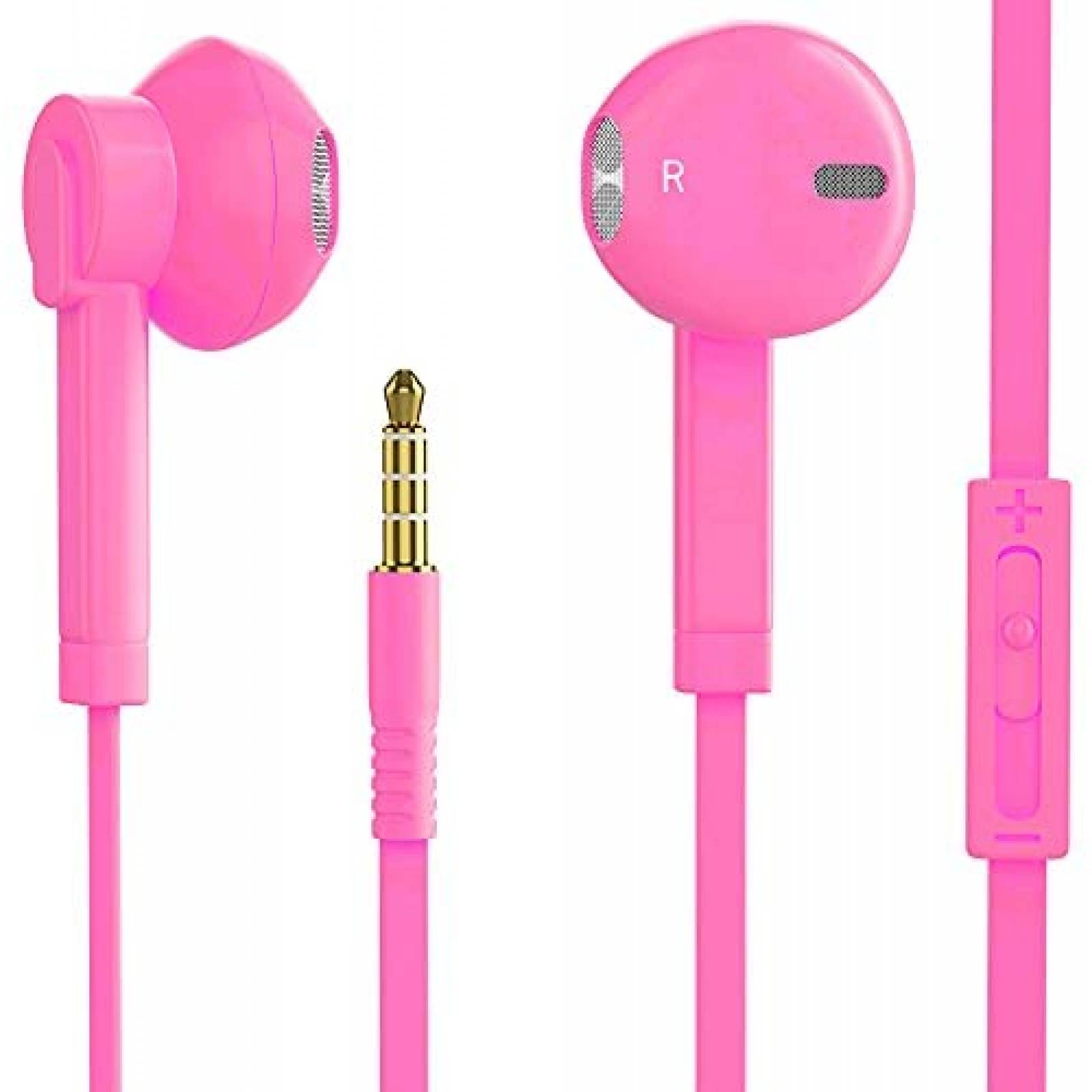 Auriculares V-8 2 unidades con microfono In Ear -Rosa
