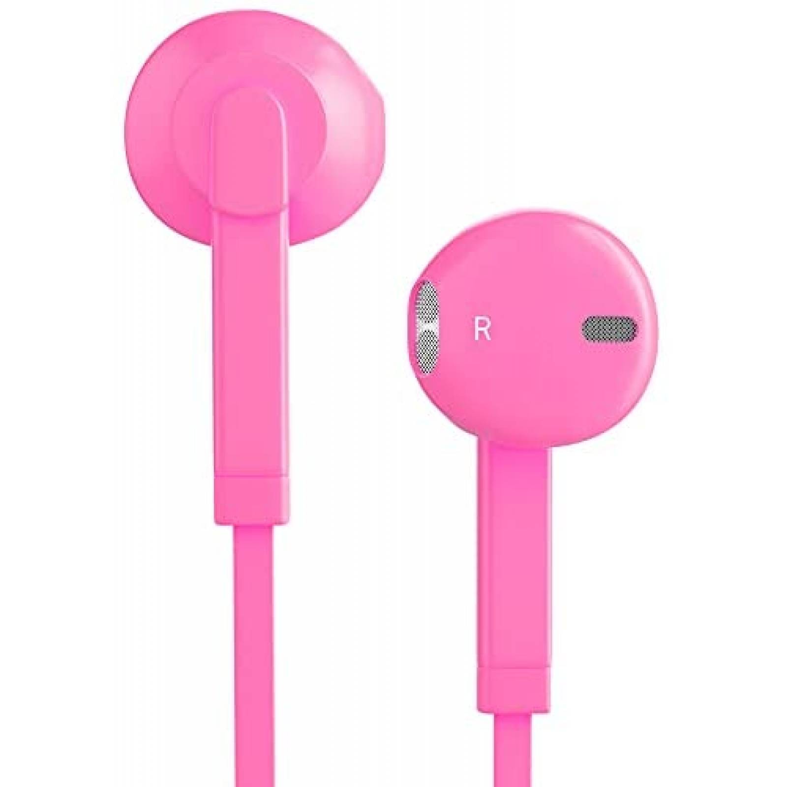 Auriculares V-8 2 unidades con microfono In Ear -Rosa