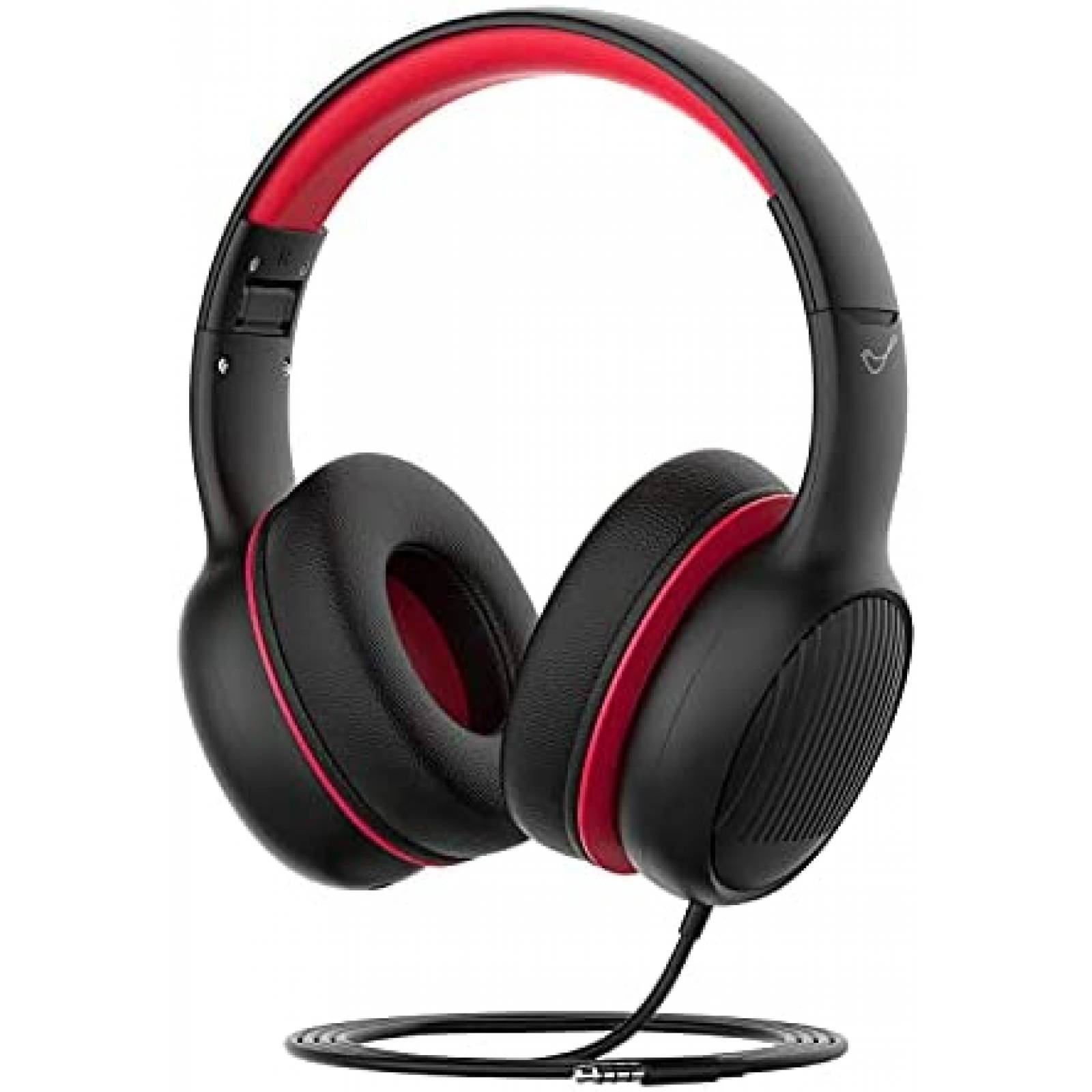 Audifonos para Nio Vinamass de 85dB Jack 3.5mm -Negro/Rojo