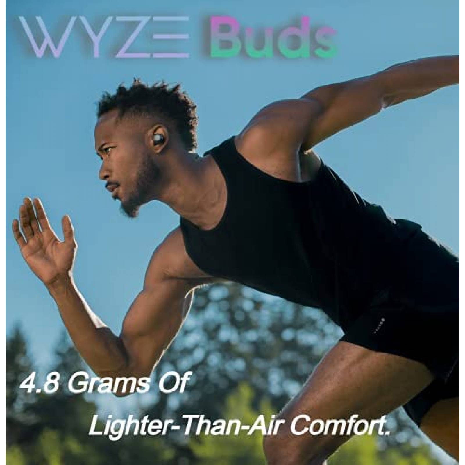 Audifonos inalambricos WYZE contra agua IPX7 -Negro