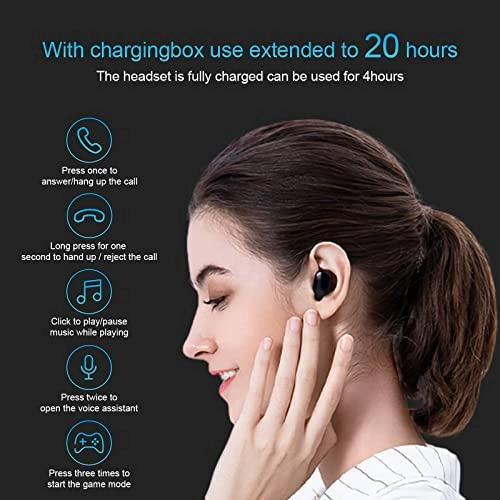 Auriculares Xiaomi Mi True inalambricos basicos 2S -Negro