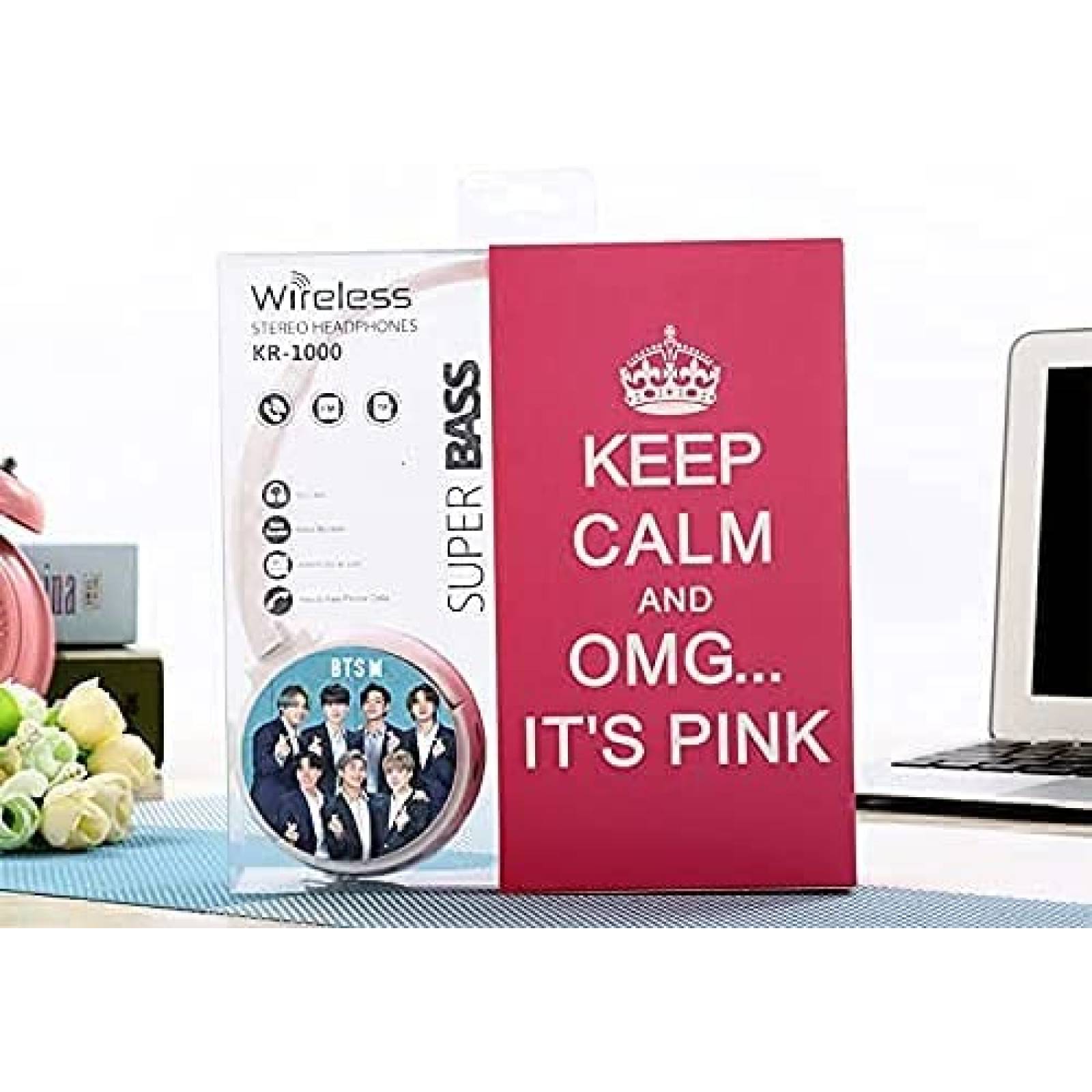 Auriculares Bluetooth ZHENGGE Kpop BTS con microfono