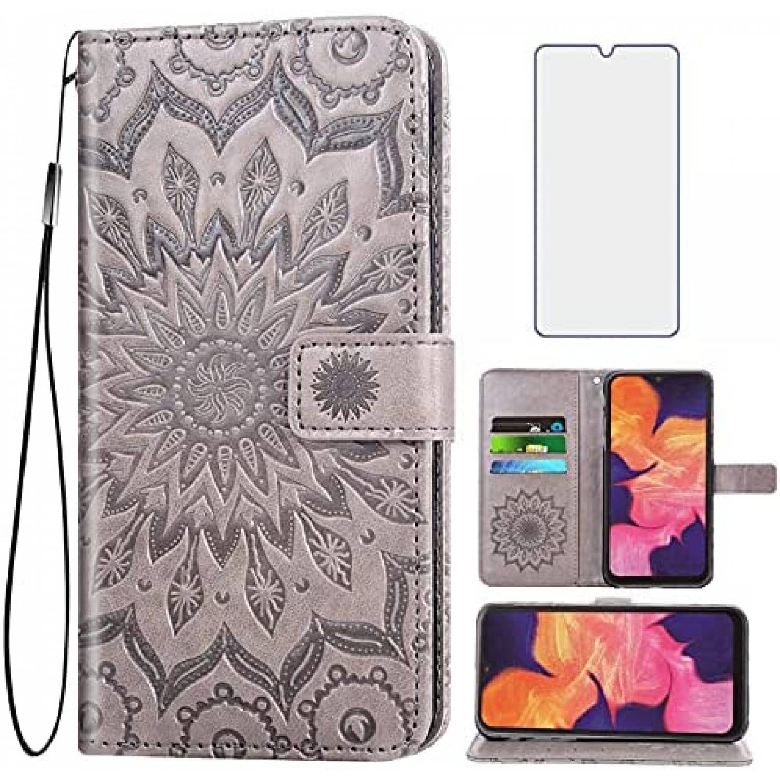 Paquete Funda Flip para Celular Asuwish Samsung Galaxy A10S