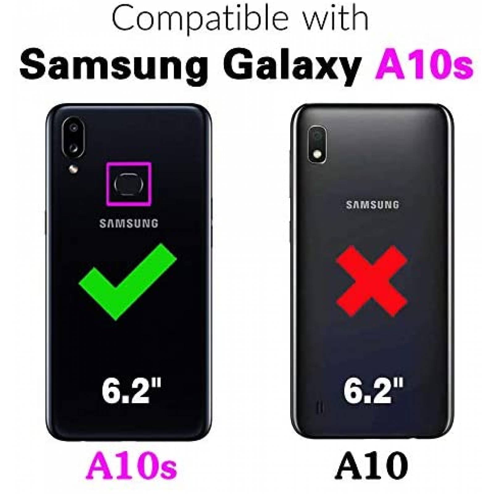 Paquete Funda Flip para Celular Asuwish Samsung Galaxy A10S