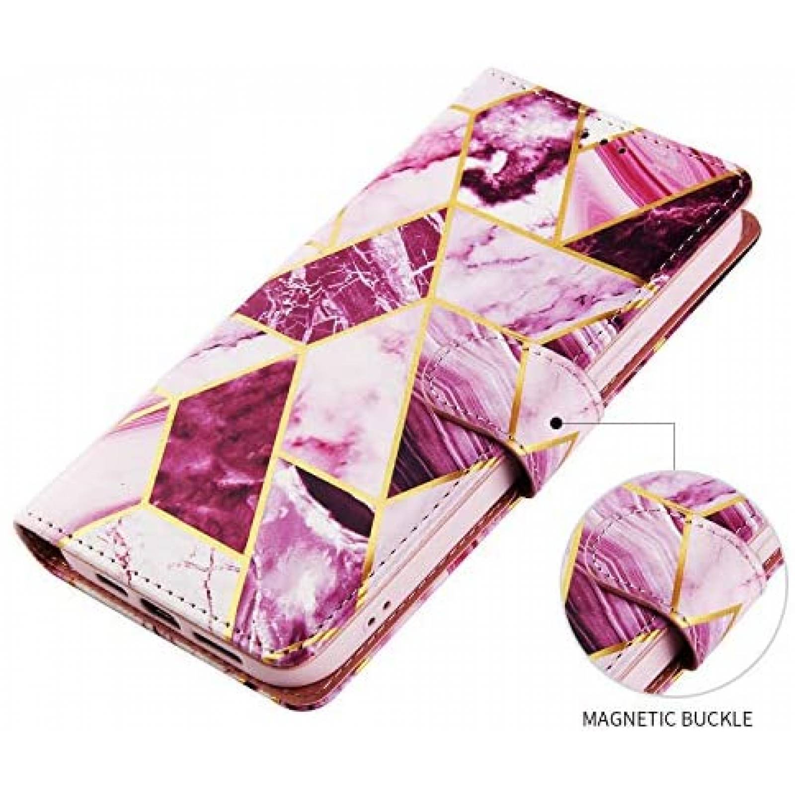 Funda con Tarjetero Asuwish para Samsung Galaxy A31 -Rosa