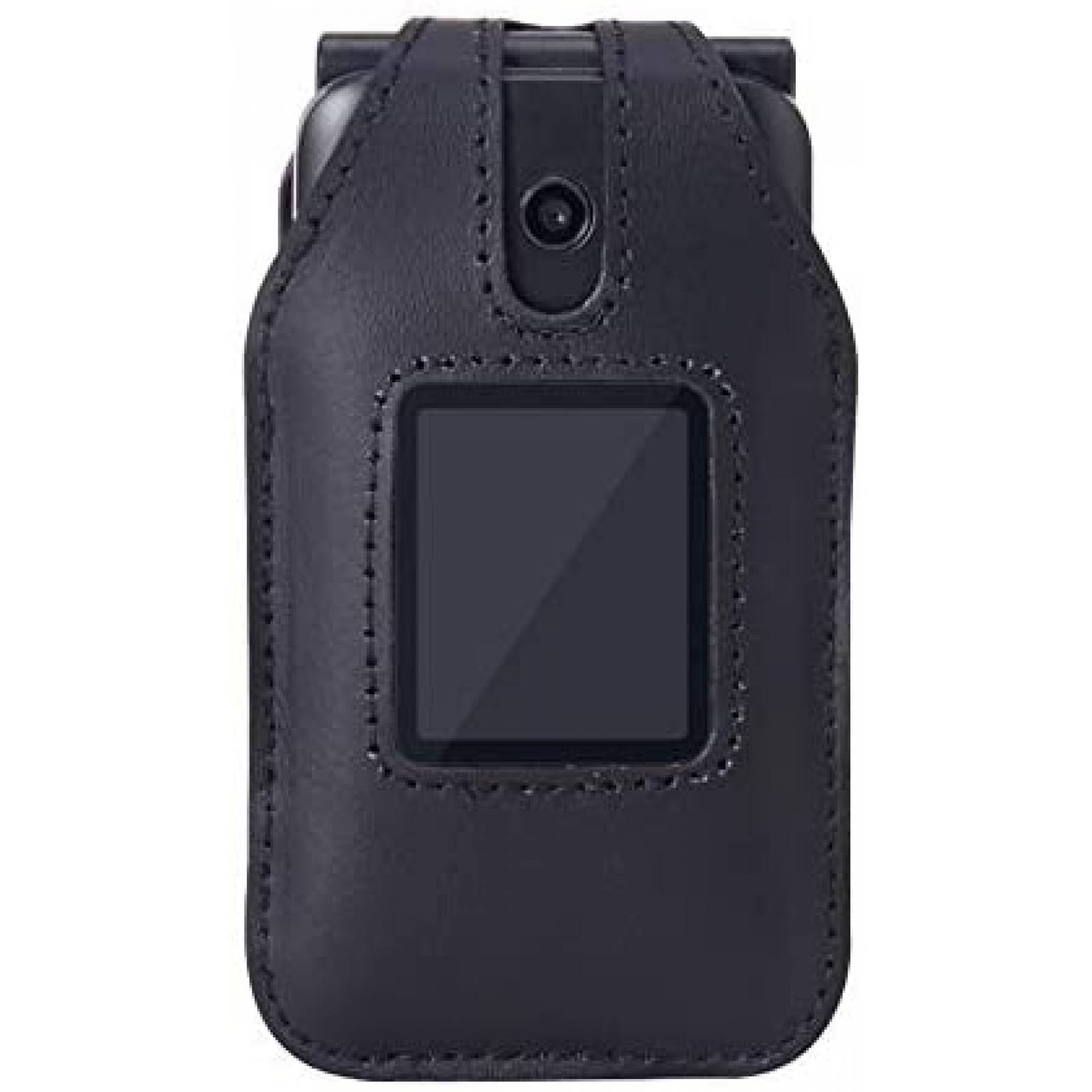 Funda Celular BELTRON Cricket Debut Flip Cuero Clip -Negro