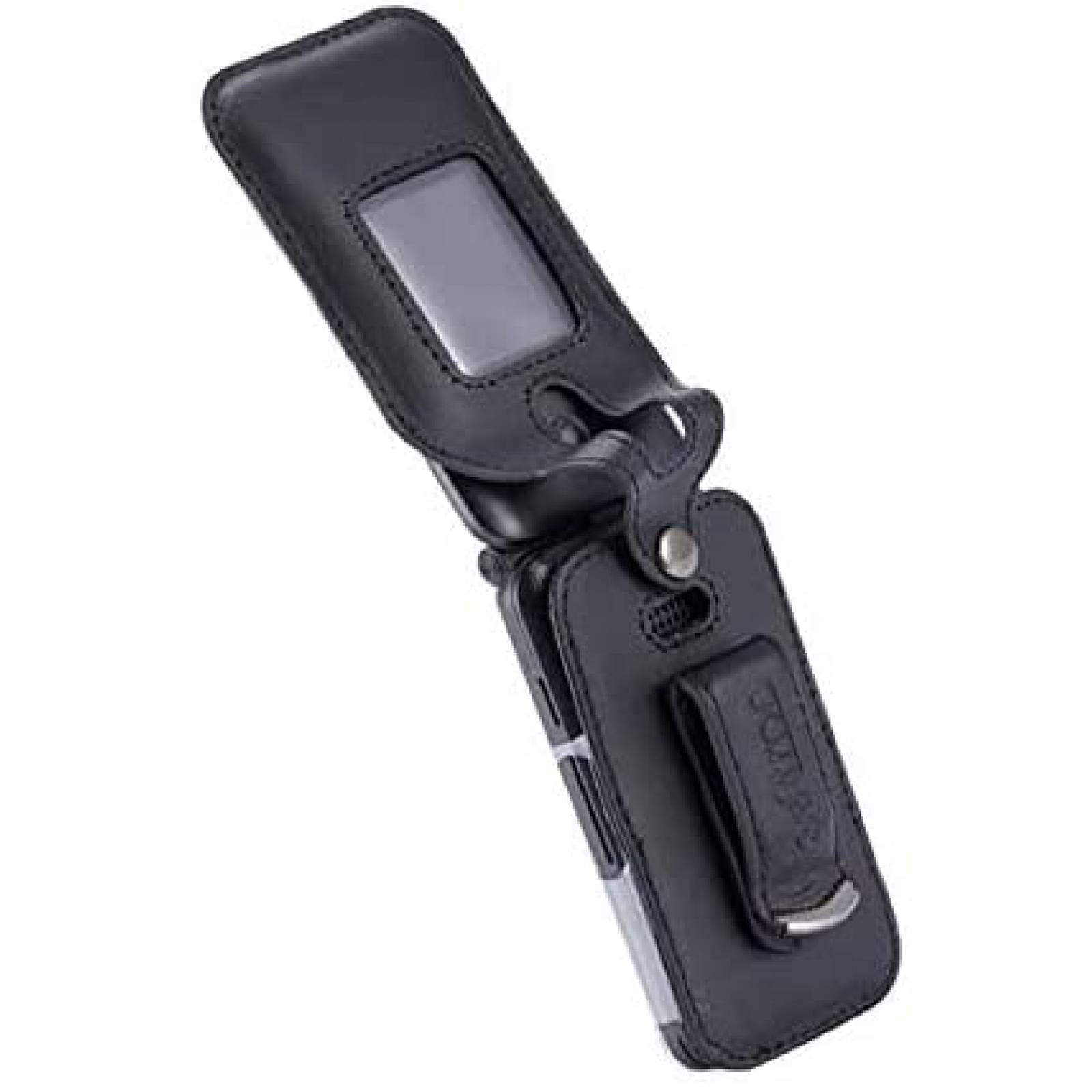 Funda Celular BELTRON Cricket Debut Flip Cuero Clip -Negro