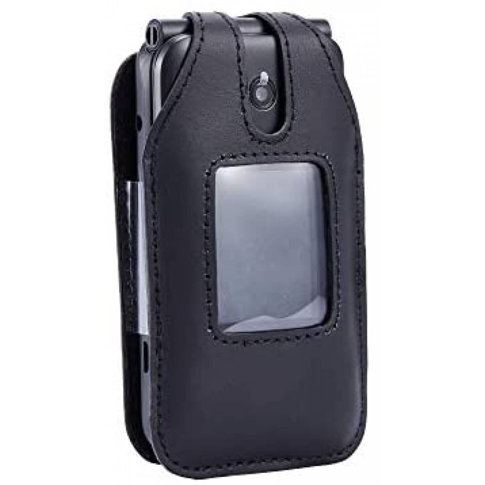 Funda Celular BELTRON Cricket Debut Flip Cuero Clip -Negro