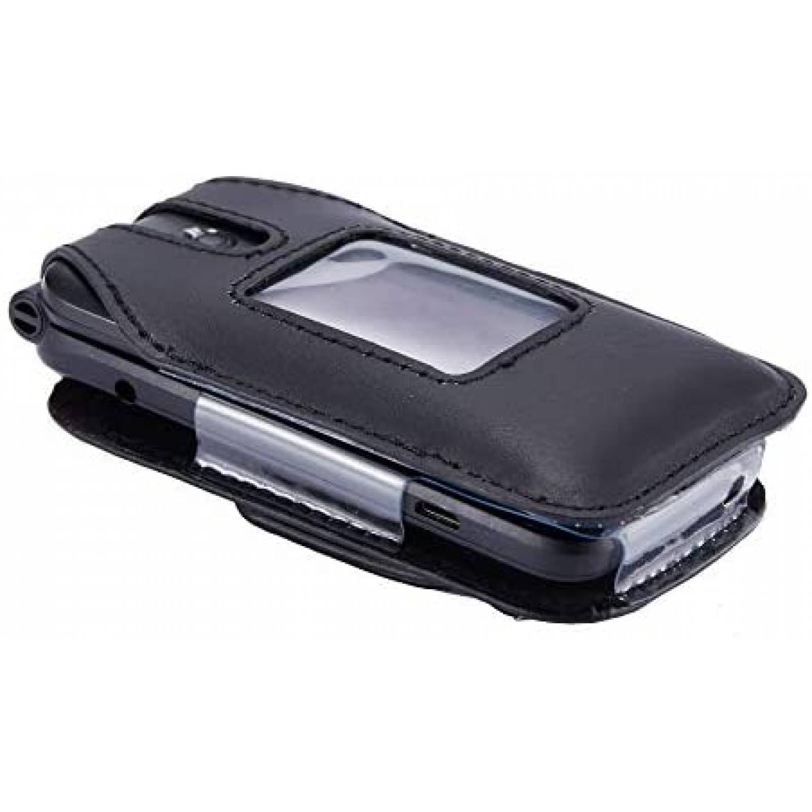 Funda Celular BELTRON Cricket Debut Flip Cuero Clip -Negro