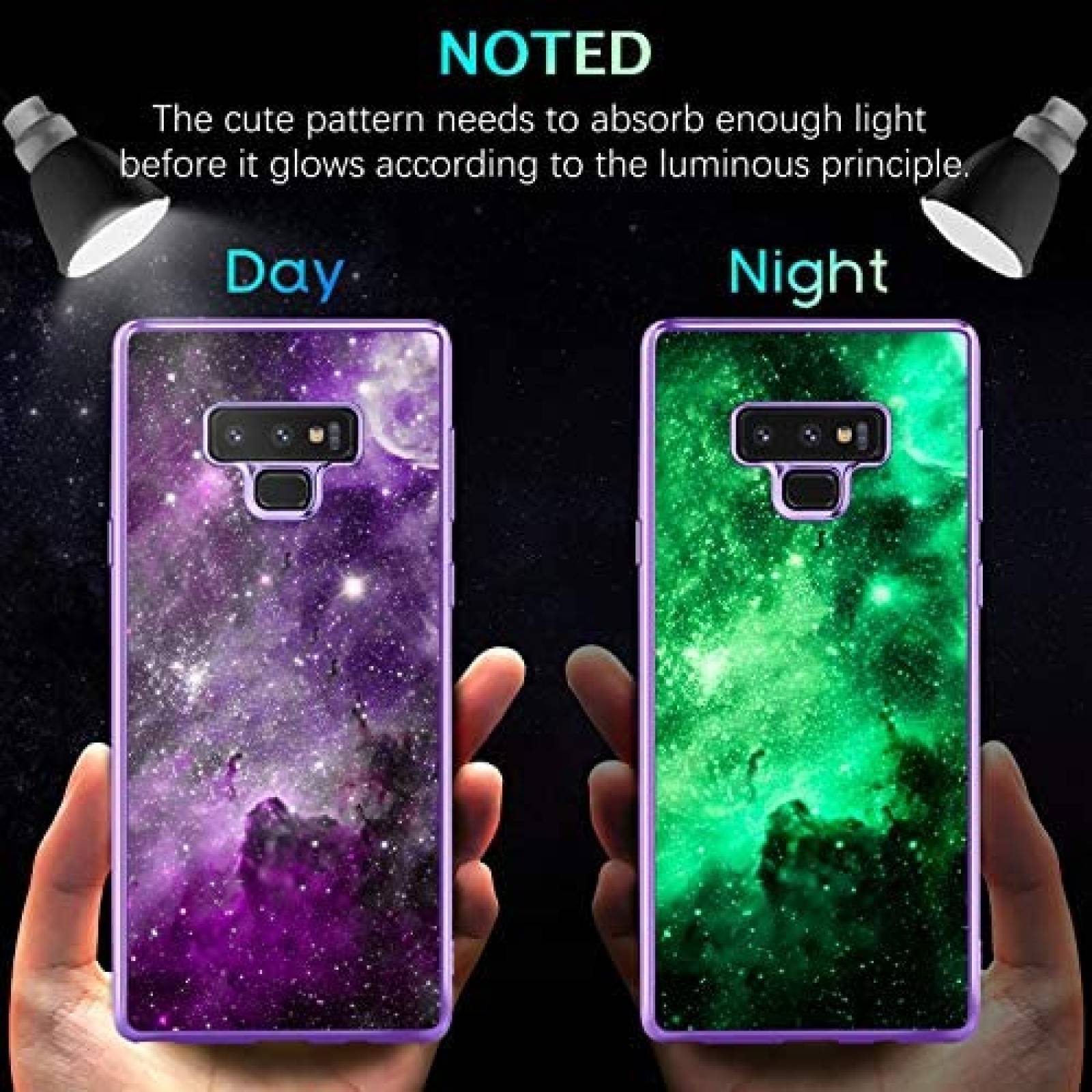 Funda Basica BENTOBEN para Samsung Galaxy Note 9 -Morado