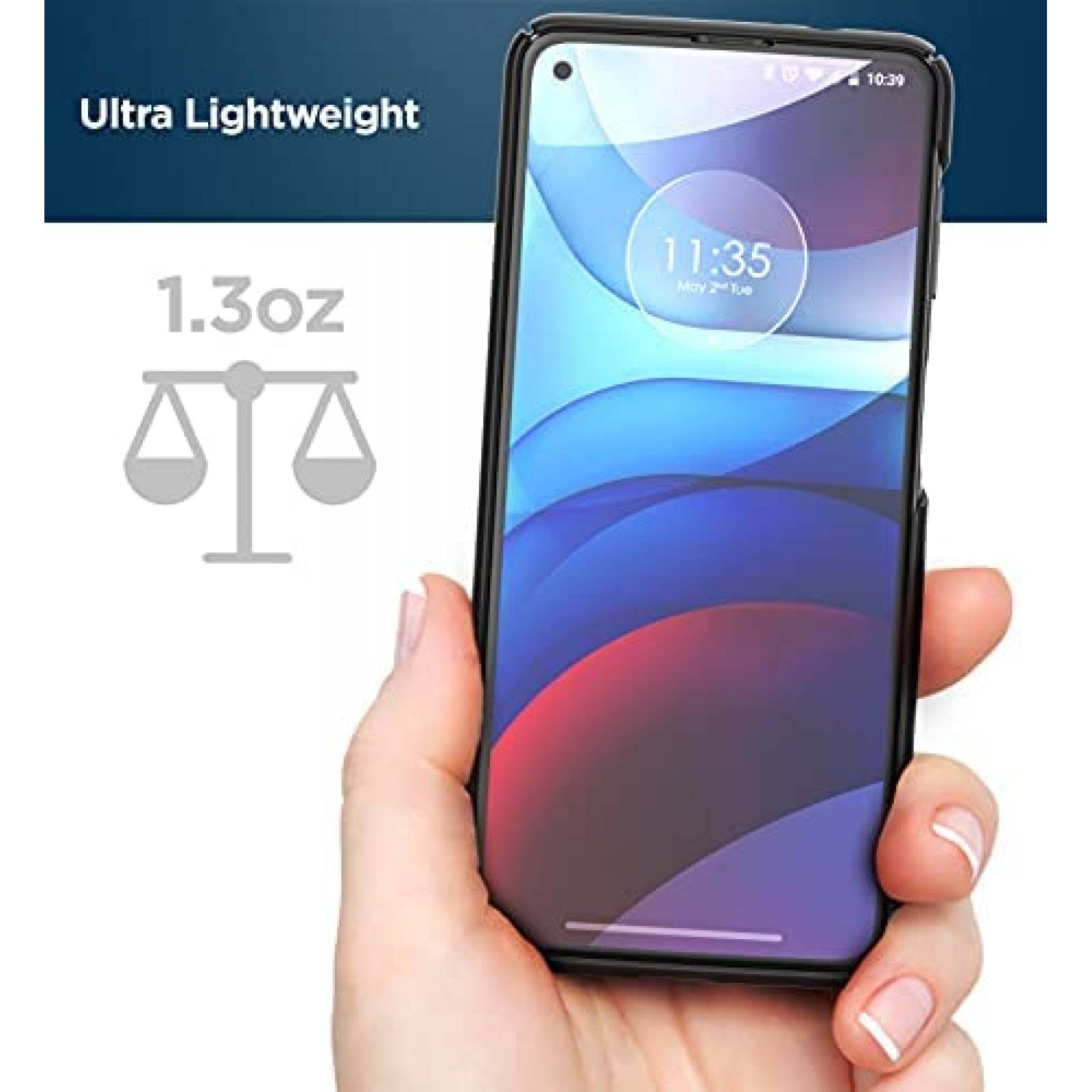 Funda Encased para Motorola G Power 2021 con clip -Negro