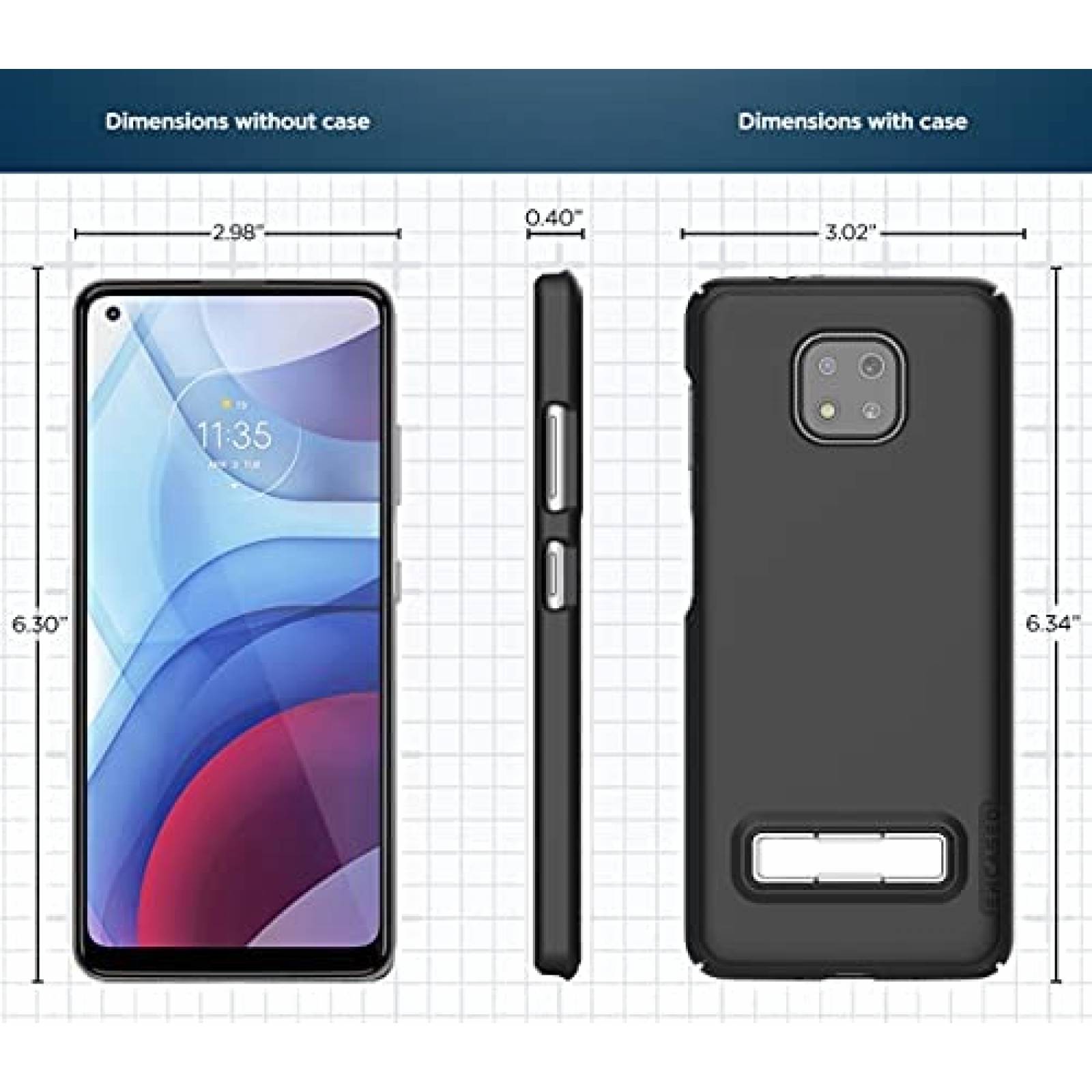 Funda Encased para Motorola G Power 2021 con clip -Negro