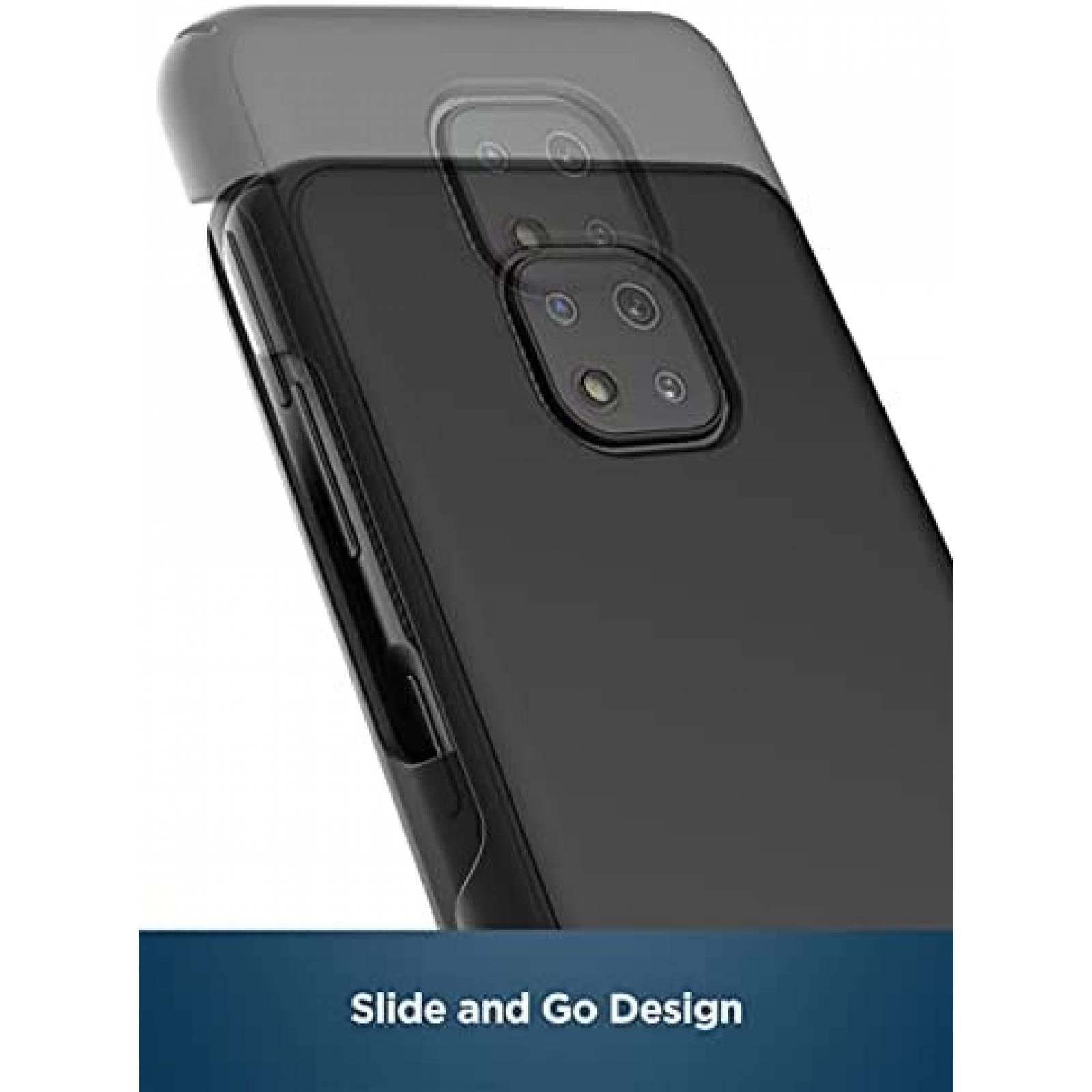 Funda Encased para Motorola G Power 2021 con clip -Negro