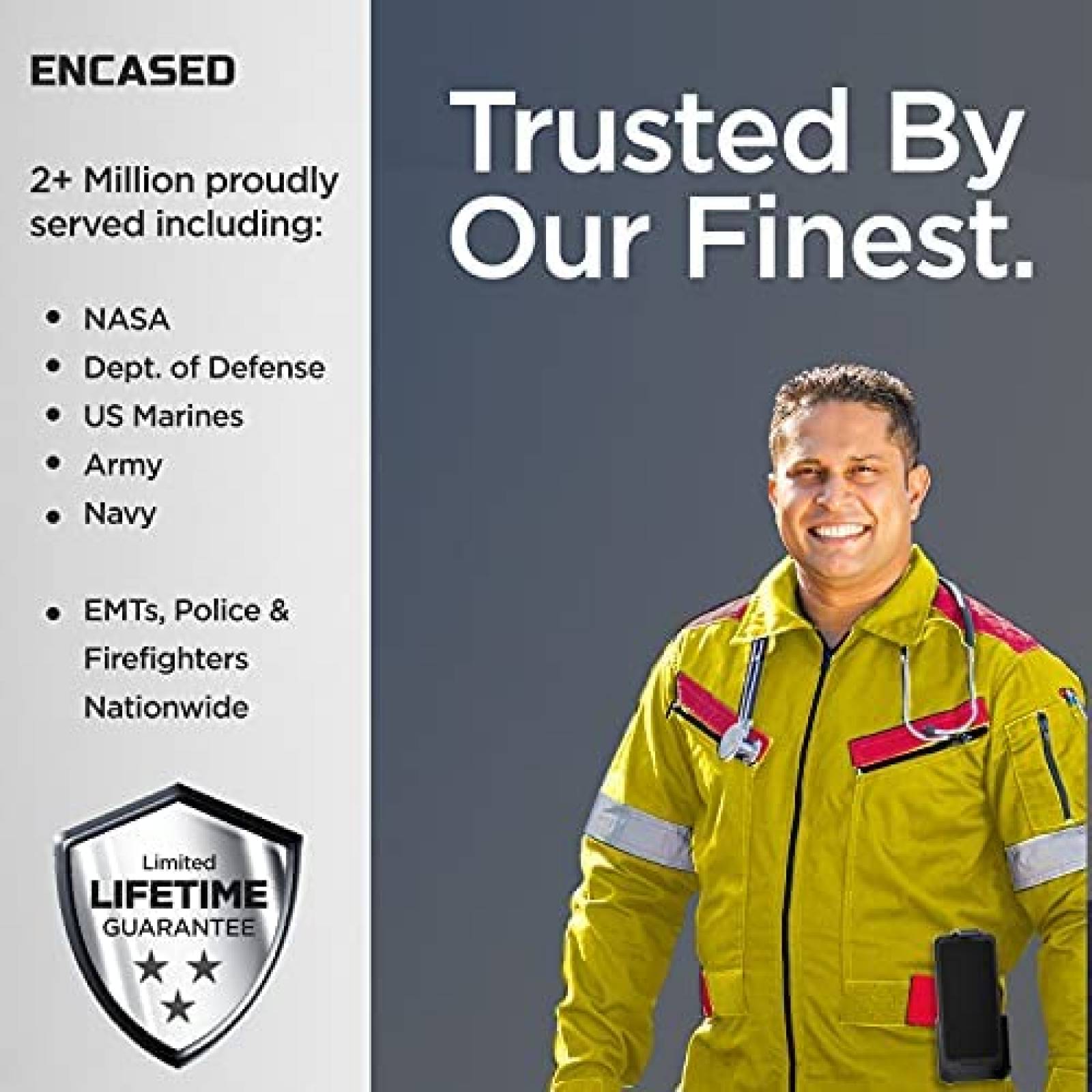 Funda Encased para Motorola G Power 2021 con clip -Negro