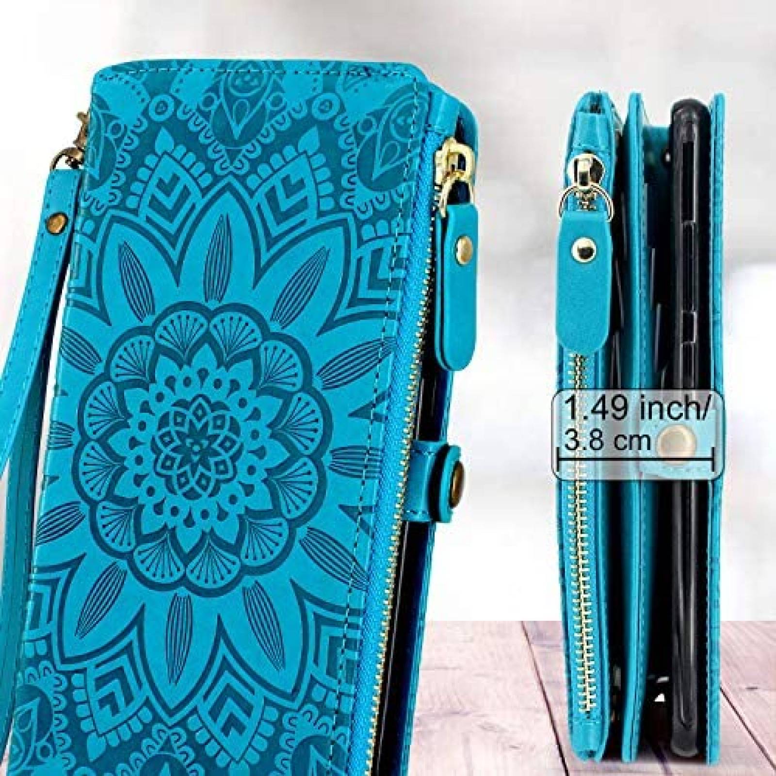Funda Harryshell Tipo Cartera Compatible Con Galaxy S10-Azul