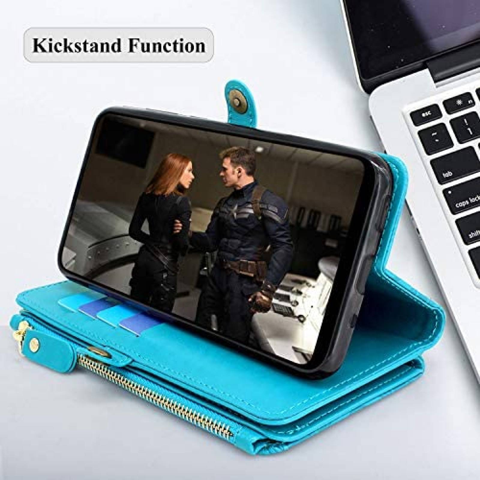Funda Harryshell Tipo Cartera Compatible Con Galaxy S10-Azul