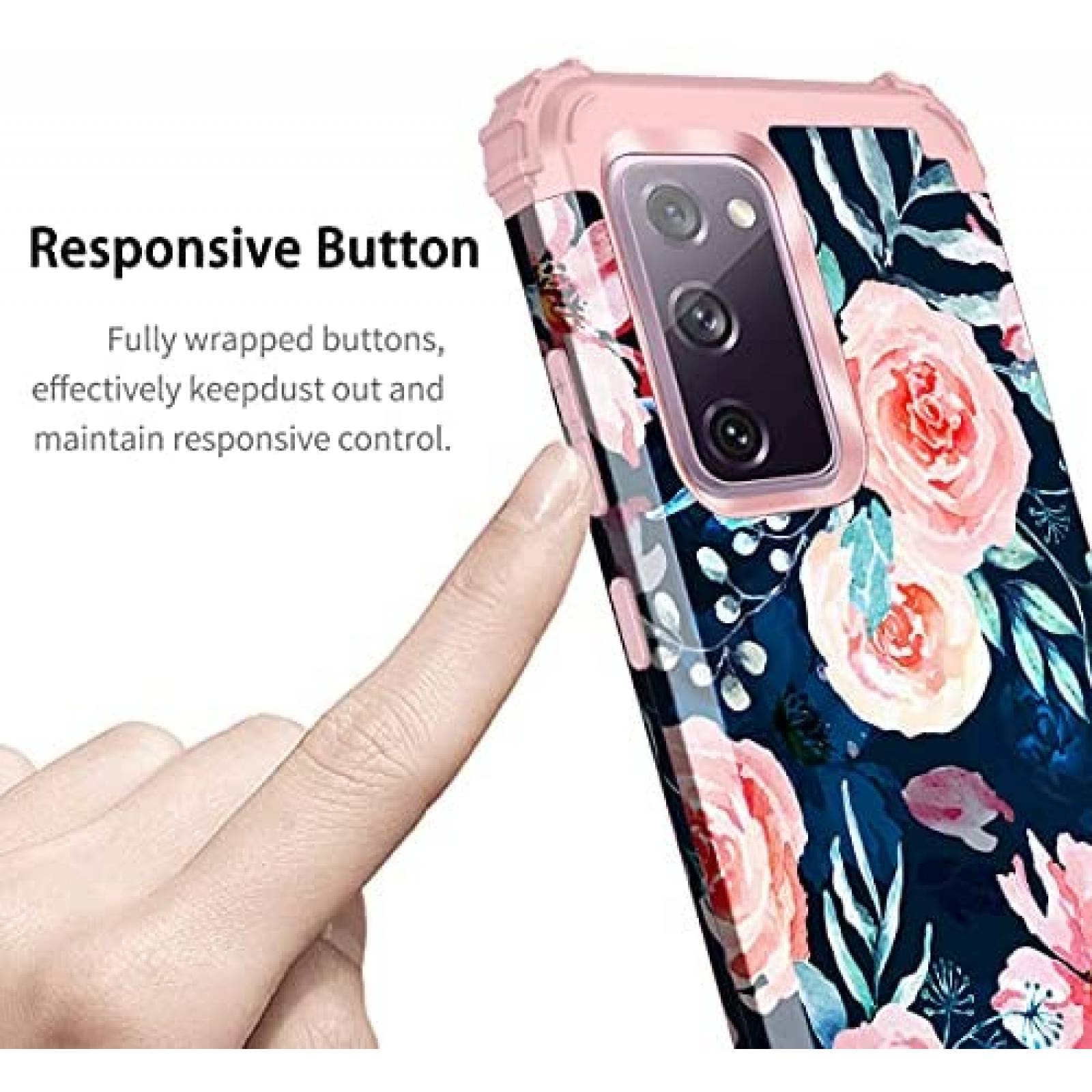 Funda Hekodonk para Galaxy S20 FE resistente a golpes -Azul