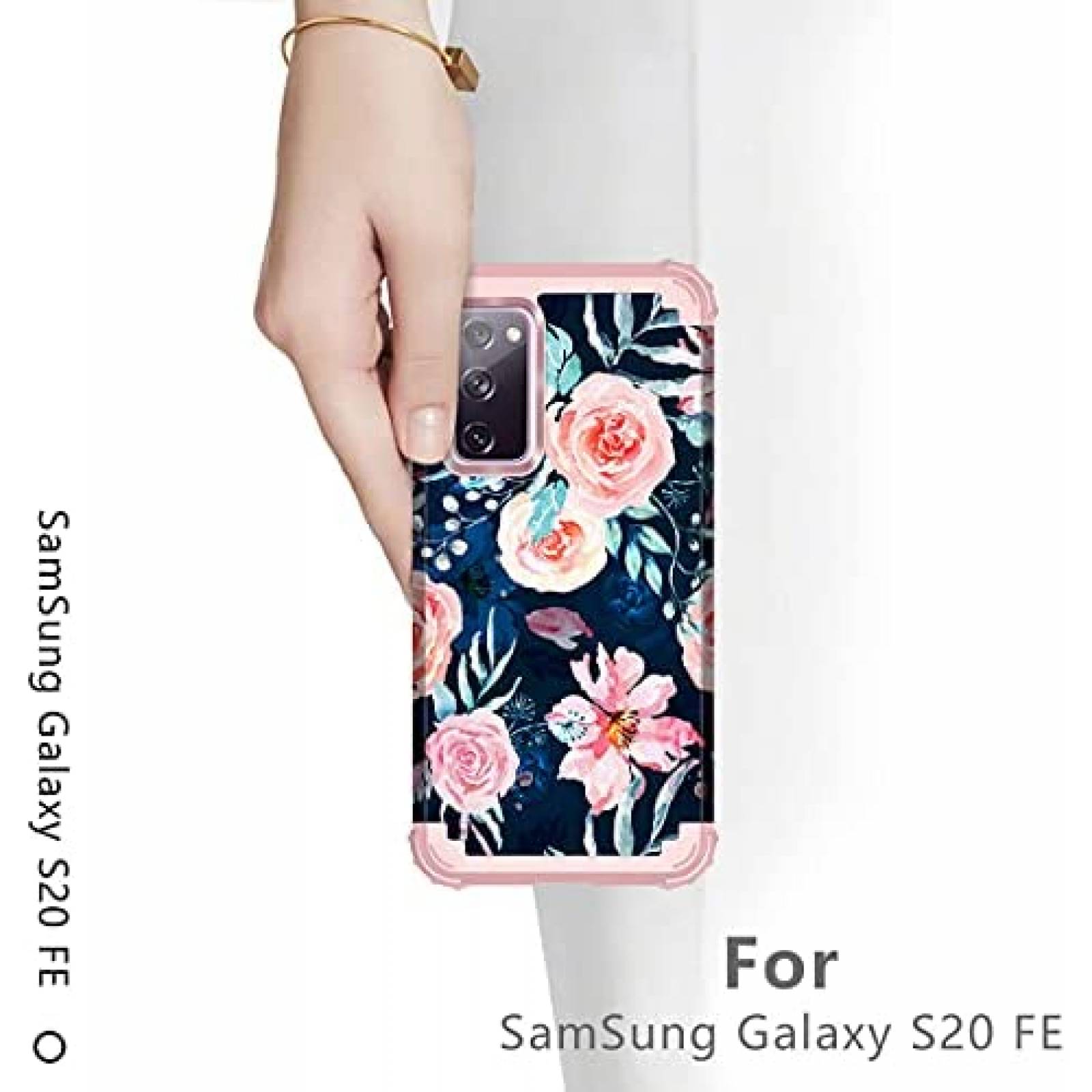 Funda Hekodonk para Galaxy S20 FE resistente a golpes -Azul