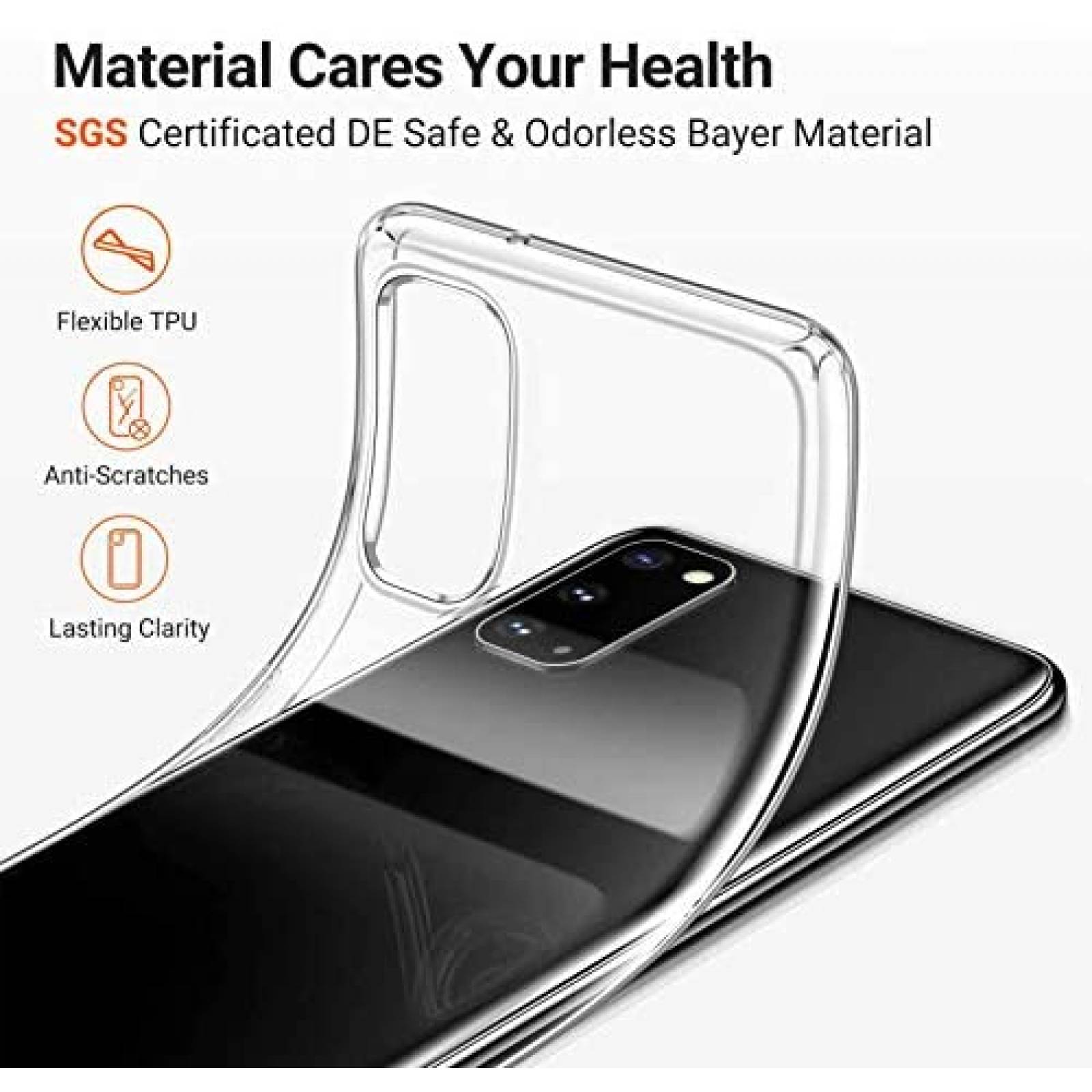 Funda HHUAN para OnePlus Nord N200 5G -Transparente