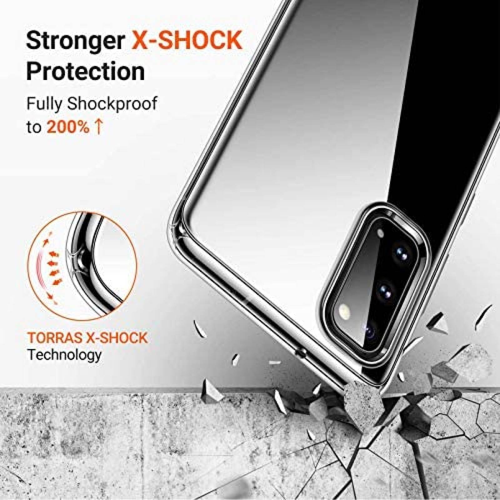 Funda HHUAN para OnePlus Nord N200 5G -Transparente