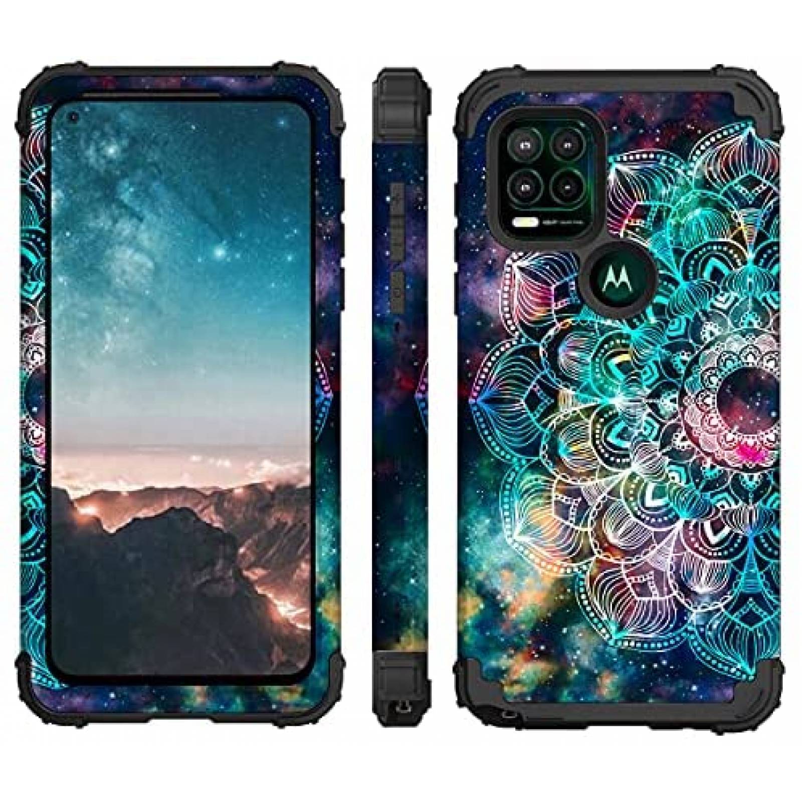 Funda Rigida Hocase para Moto G Stylus 5G -Mandala Galaxia