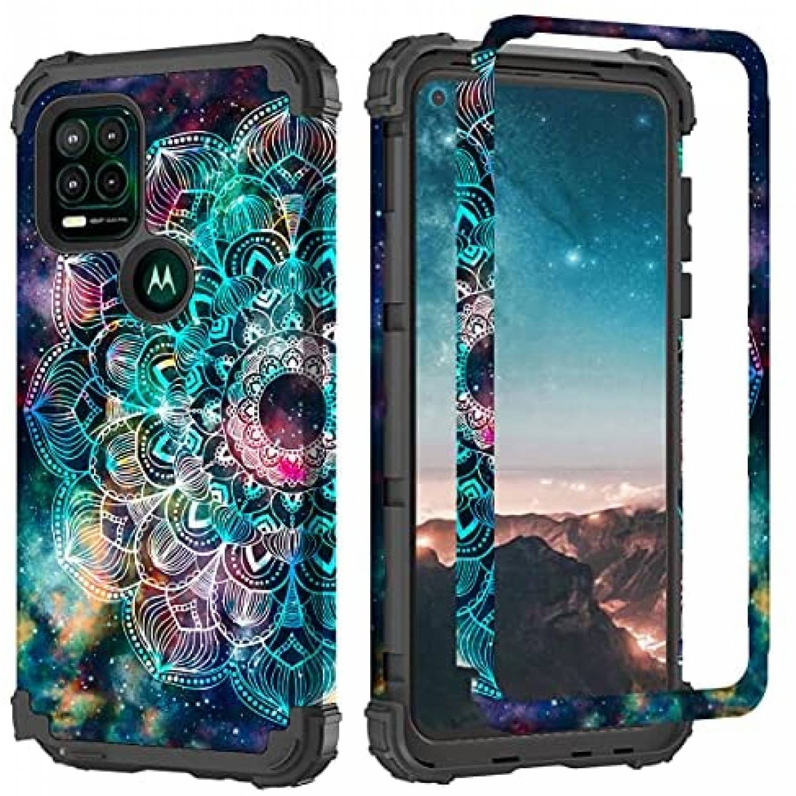Funda Rigida Hocase para Moto G Stylus 5G -Mandala Galaxia