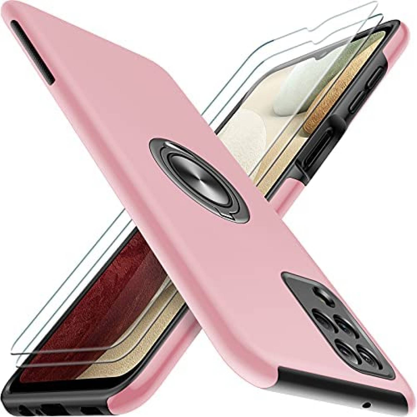 Funda JAME Compatible Con Galaxy A12+ Protector -Rosa