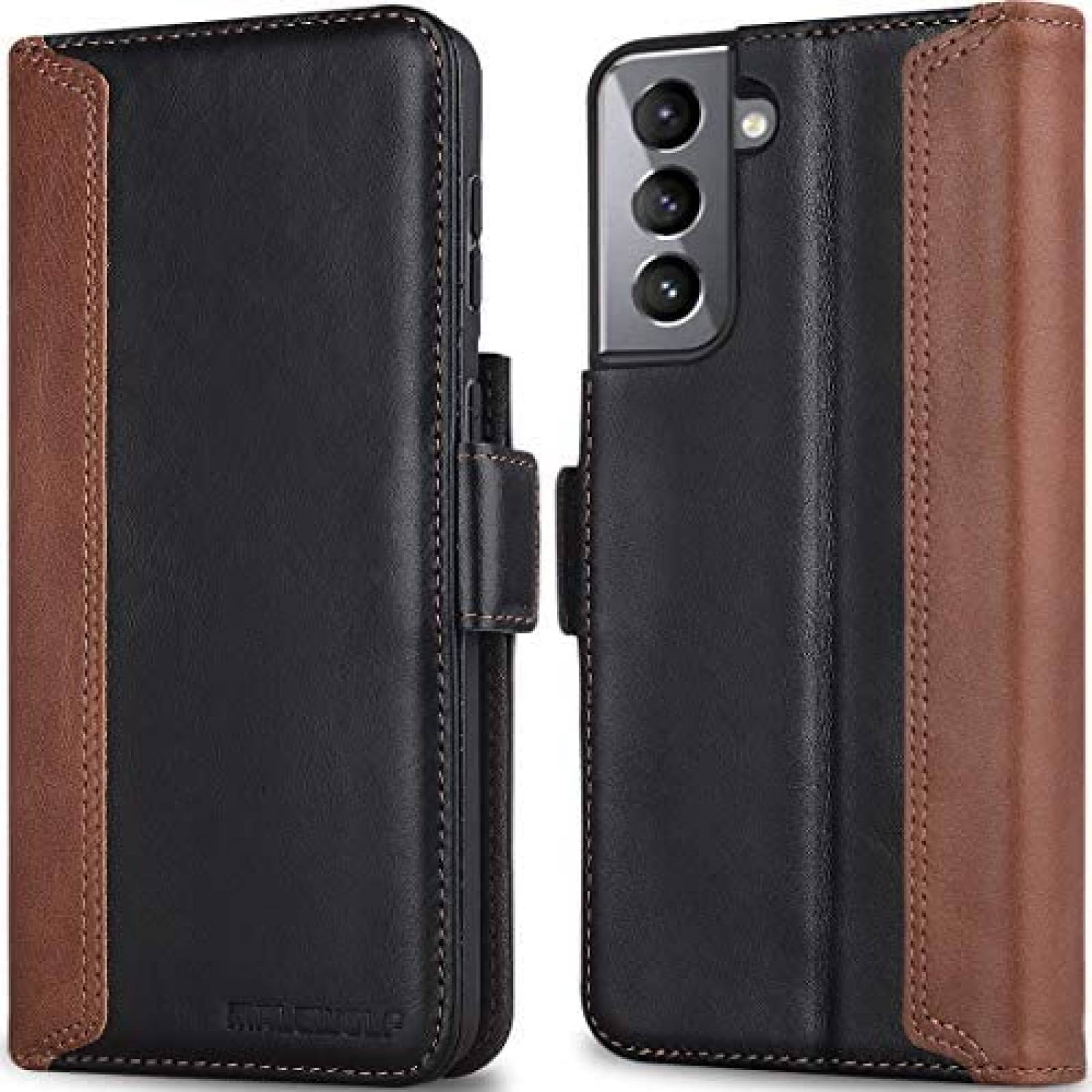 Funda MALEWOLF para Samsung Galaxy S21 5G billetera -Negro