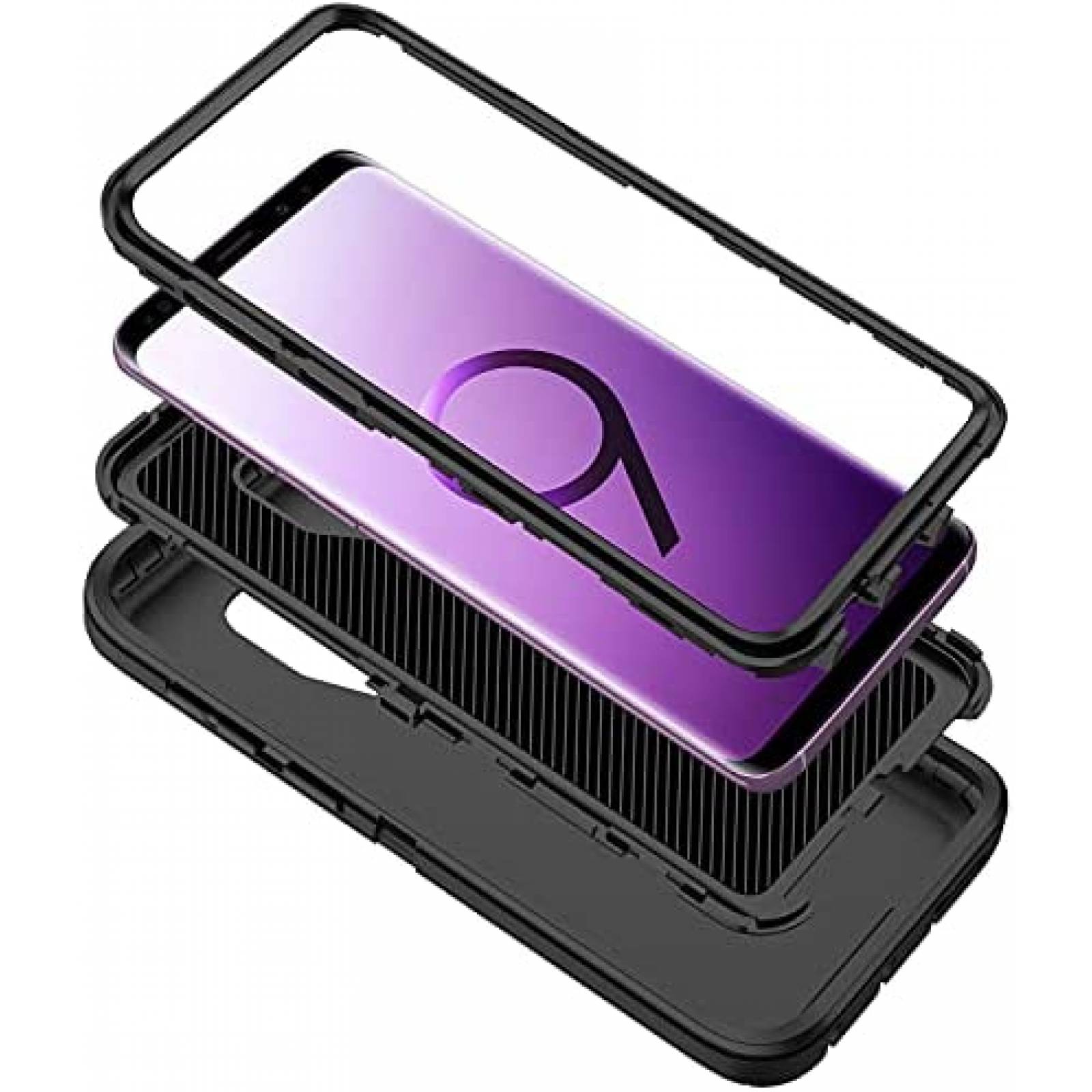 Funda Rigida Mieziba para Samsung Galaxy S9 Plus -Negro