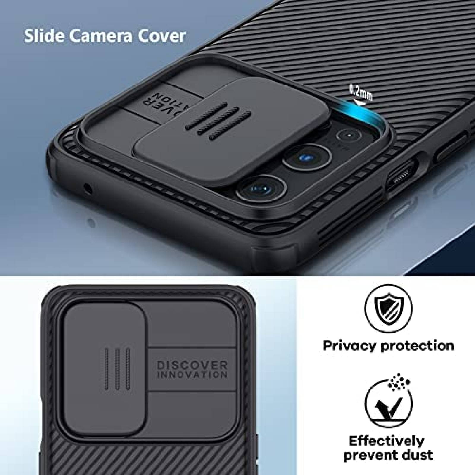 Funda para Celular Nillkin OnePlus 9 Pro c/Tapa para Camara