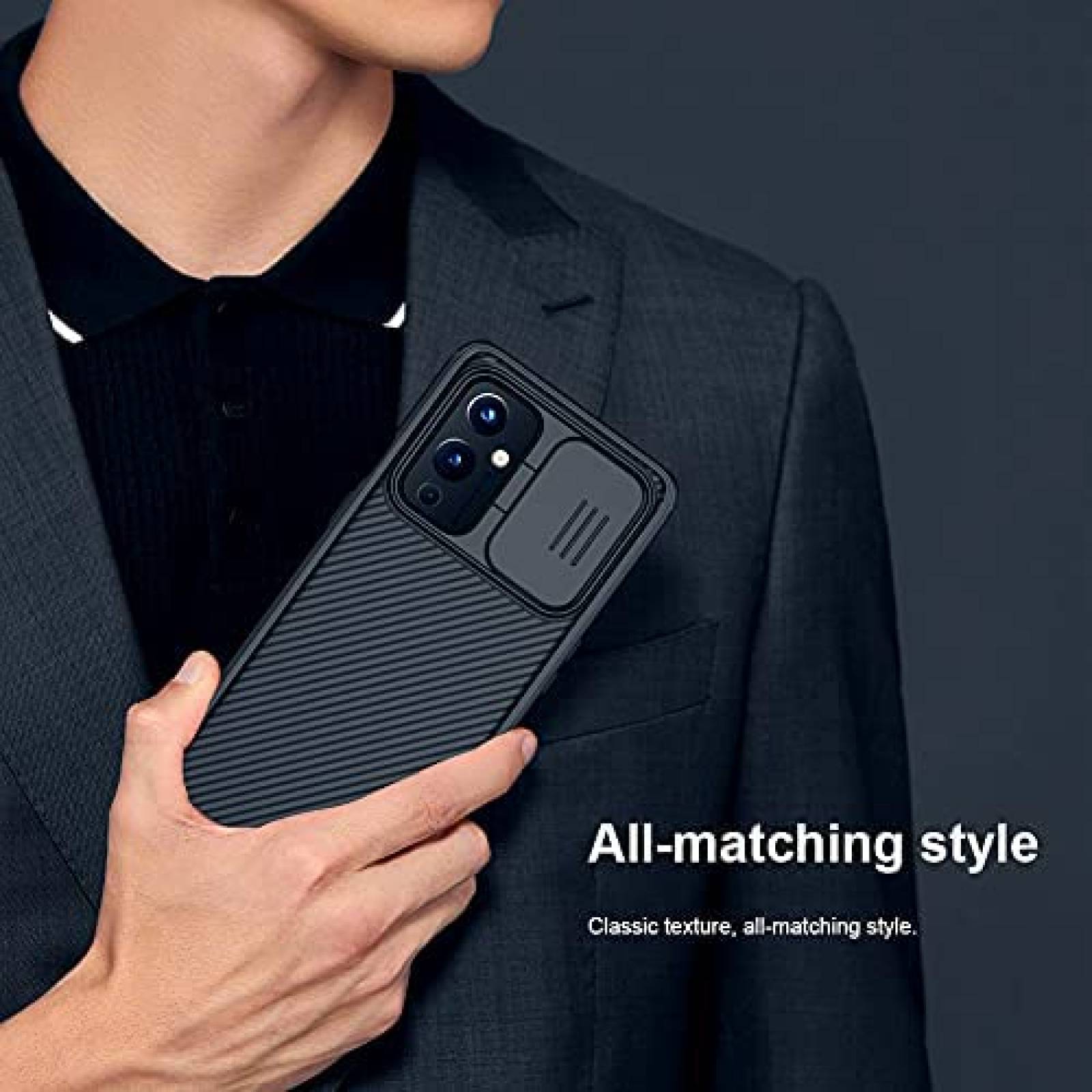 Funda para Celular Nillkin OnePlus 9 Pro c/Tapa para Camara