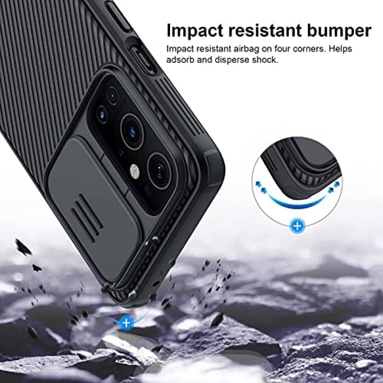 Funda para Celular Nillkin OnePlus 9 Pro c/Tapa para Camara