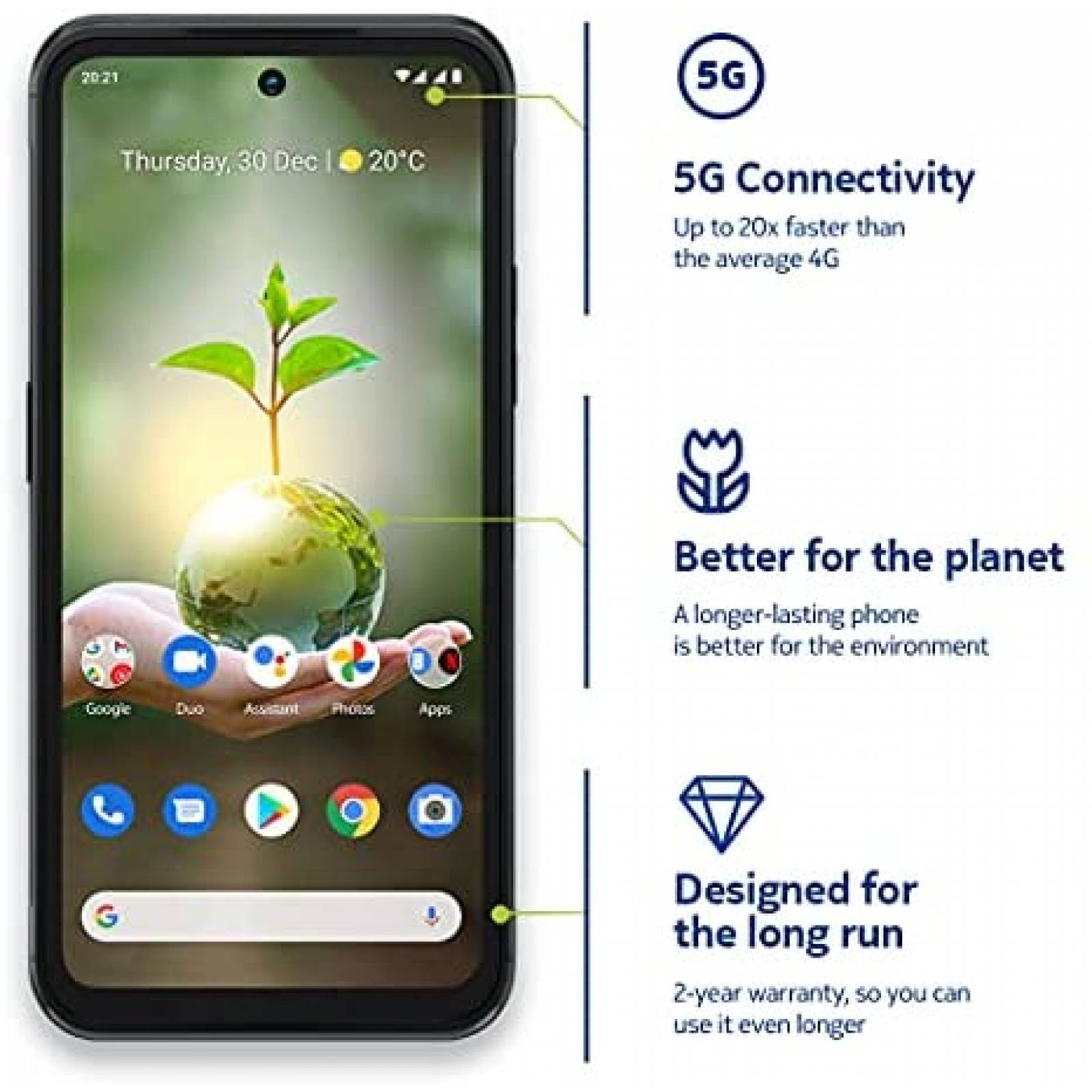 Telefono Nokia XR20 5G Version US Desbloqueado 128GB -Negro