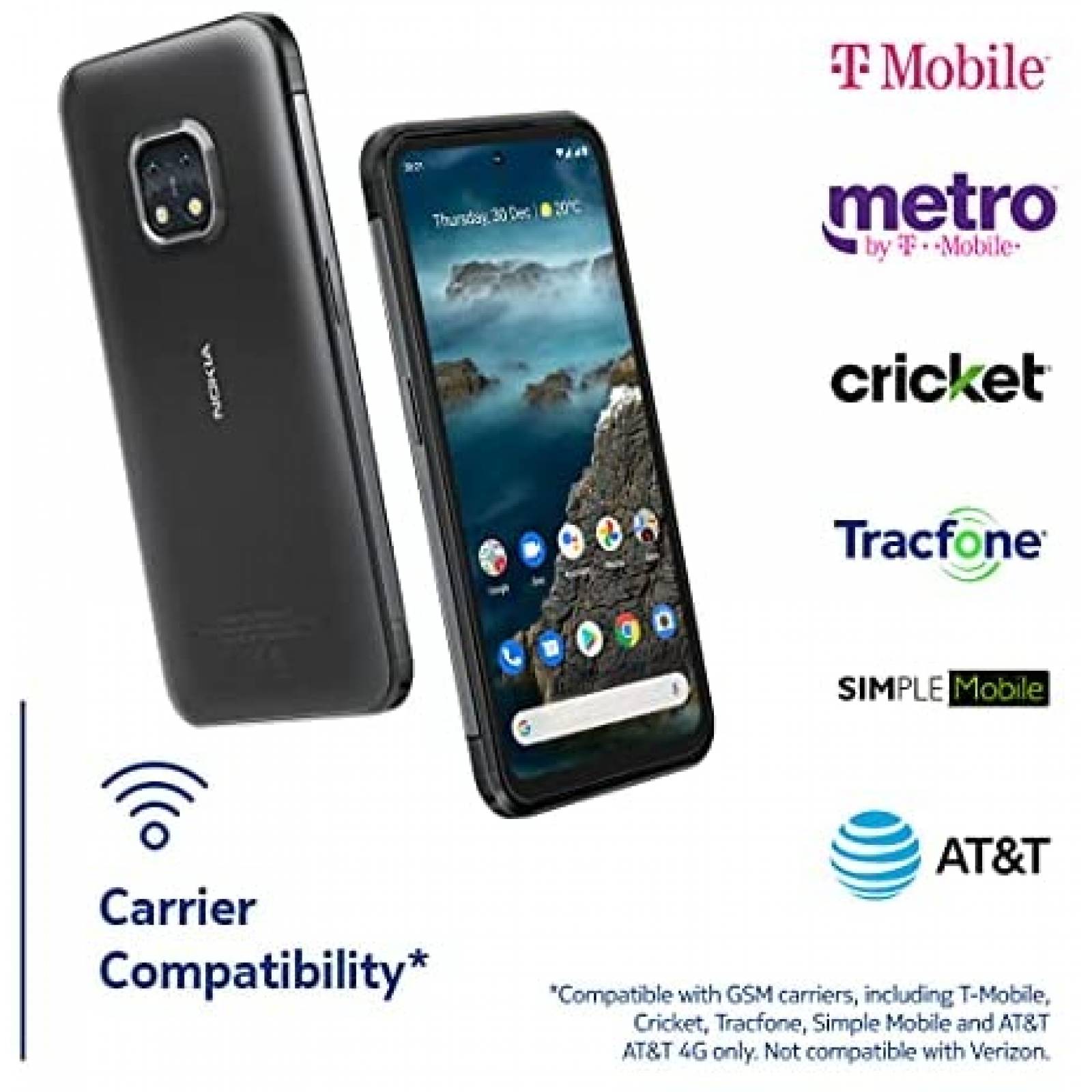 Telefono Nokia XR20 5G Version US Desbloqueado 128GB -Negro