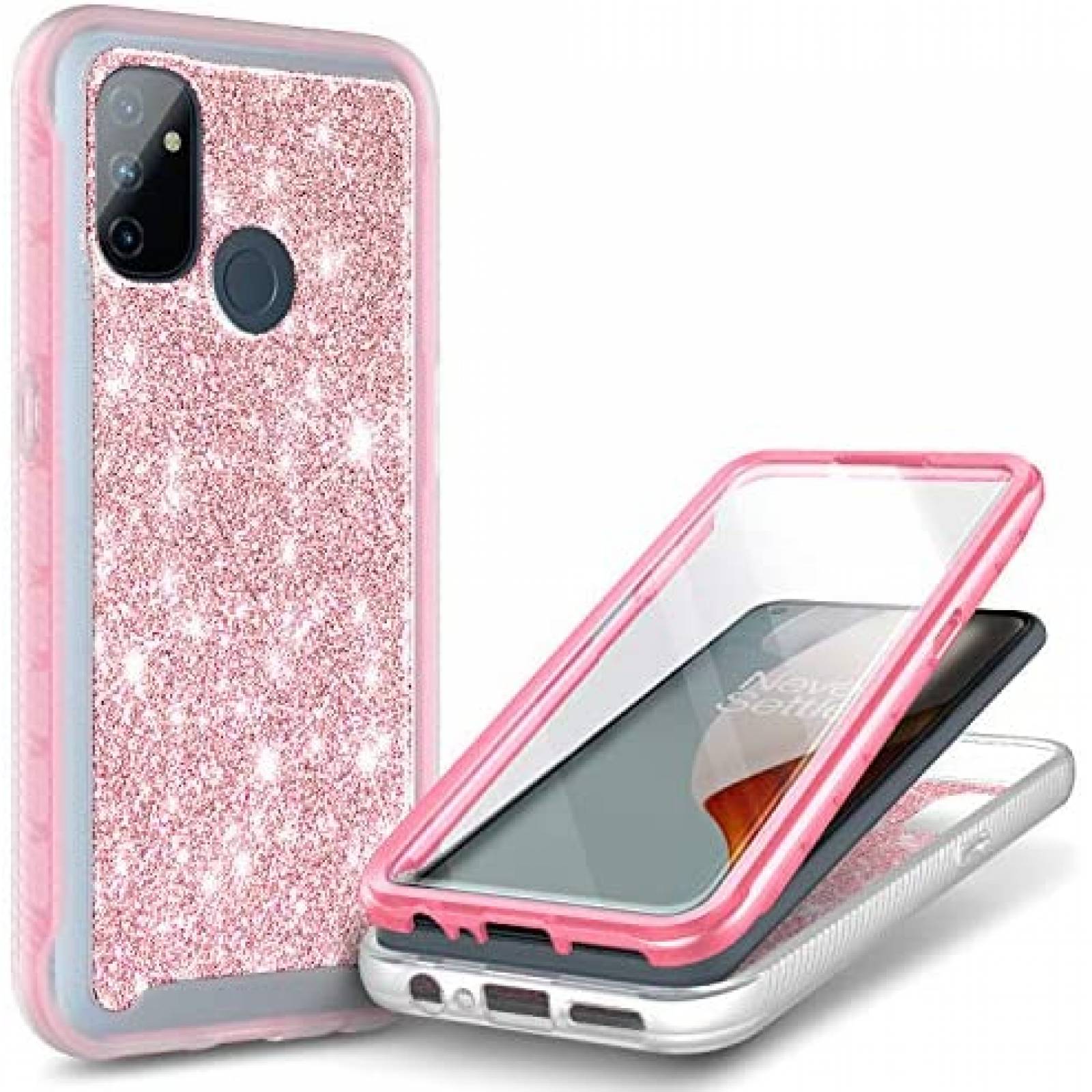 Funda para Celular NZND OnePlus Nord N100 -Brillos Rosa