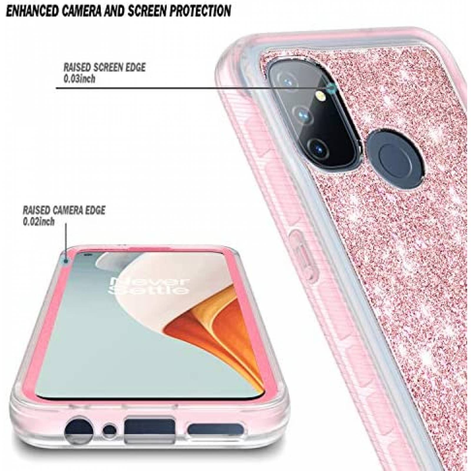 Funda para Celular NZND OnePlus Nord N100 -Brillos Rosa