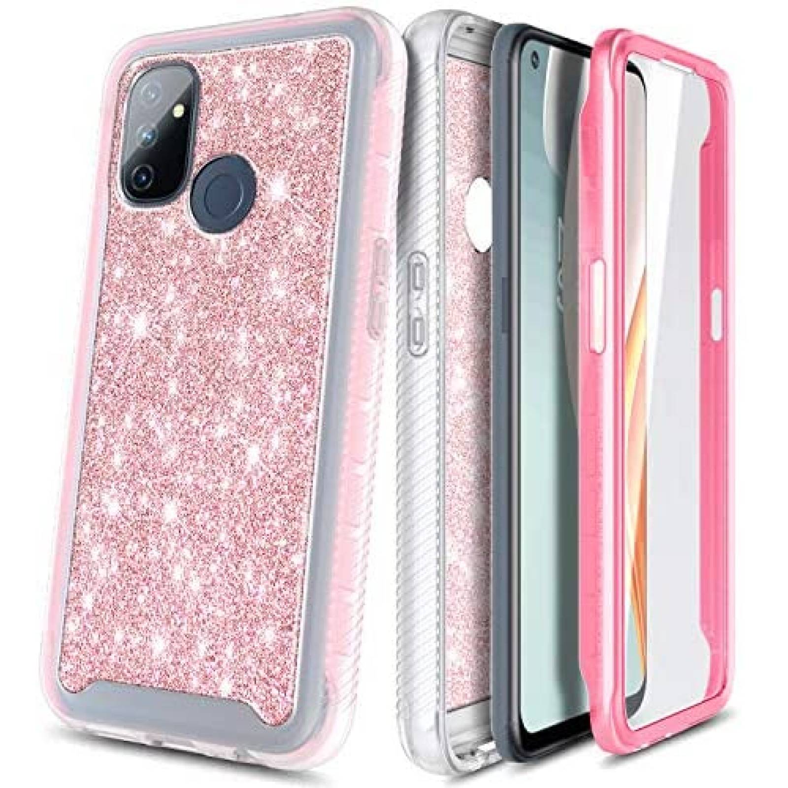 Funda para Celular NZND OnePlus Nord N100 -Brillos Rosa