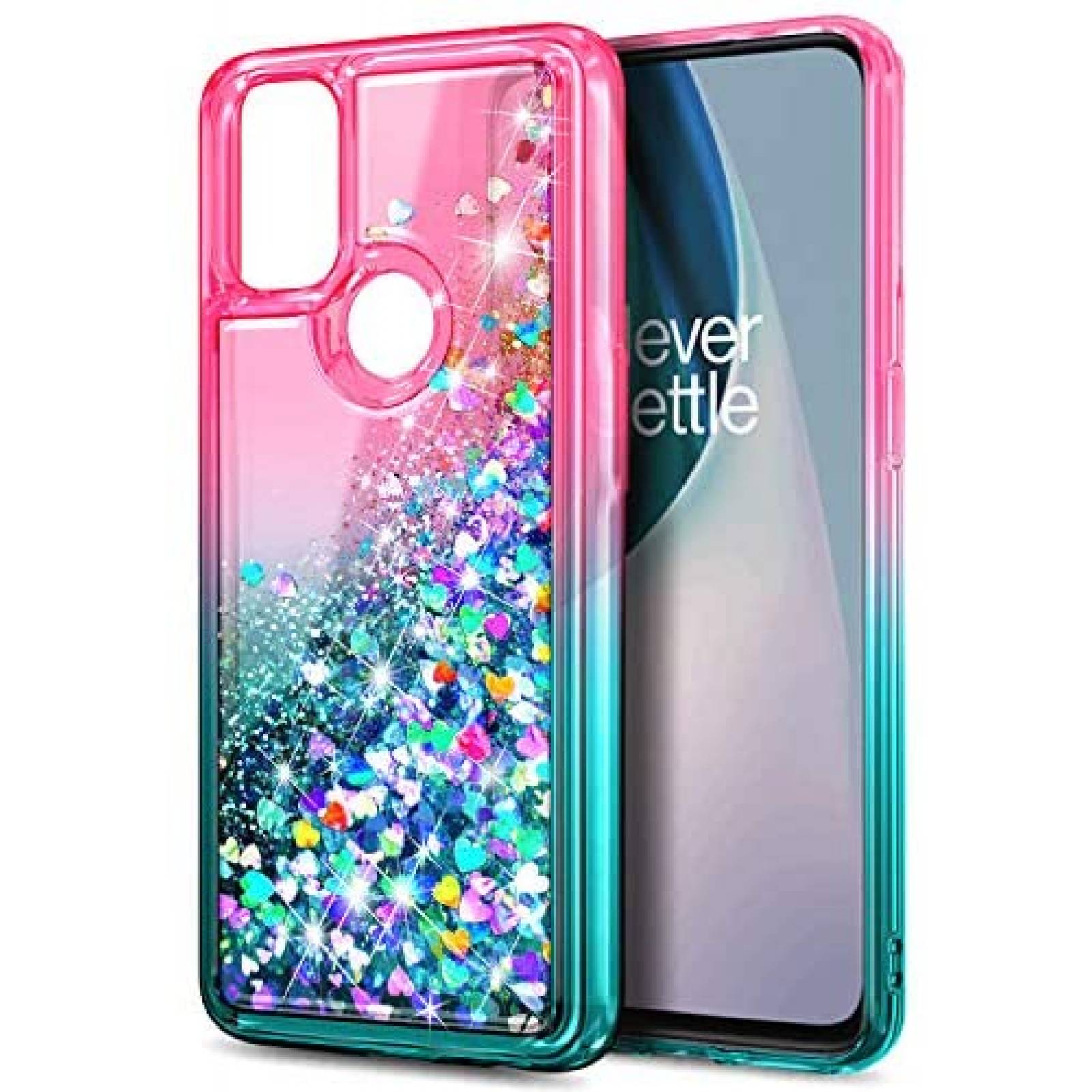 Funda NZND para OnePlus Nord N10 5G -Rosa/Azul Aqua