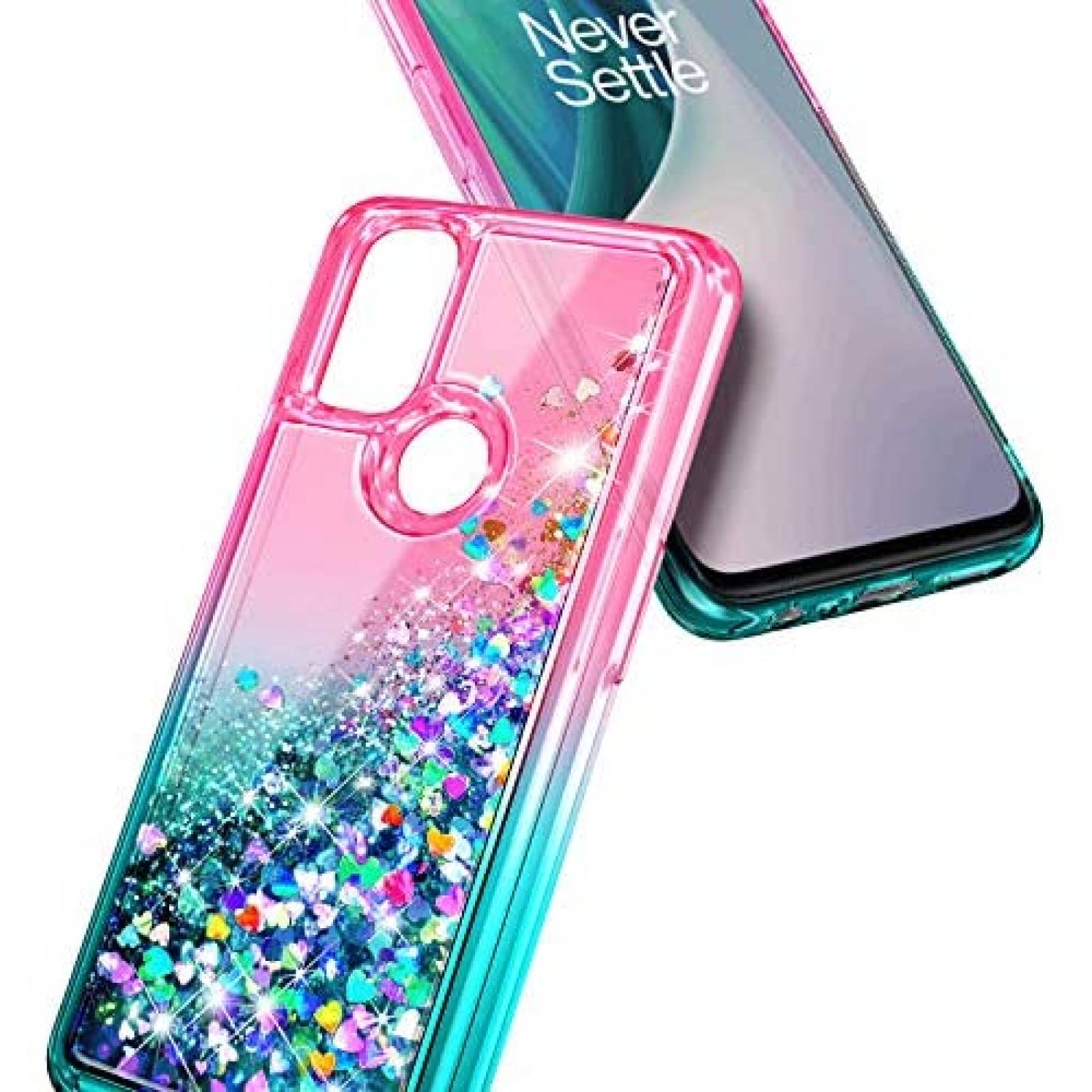 Funda NZND para OnePlus Nord N10 5G -Rosa/Azul Aqua