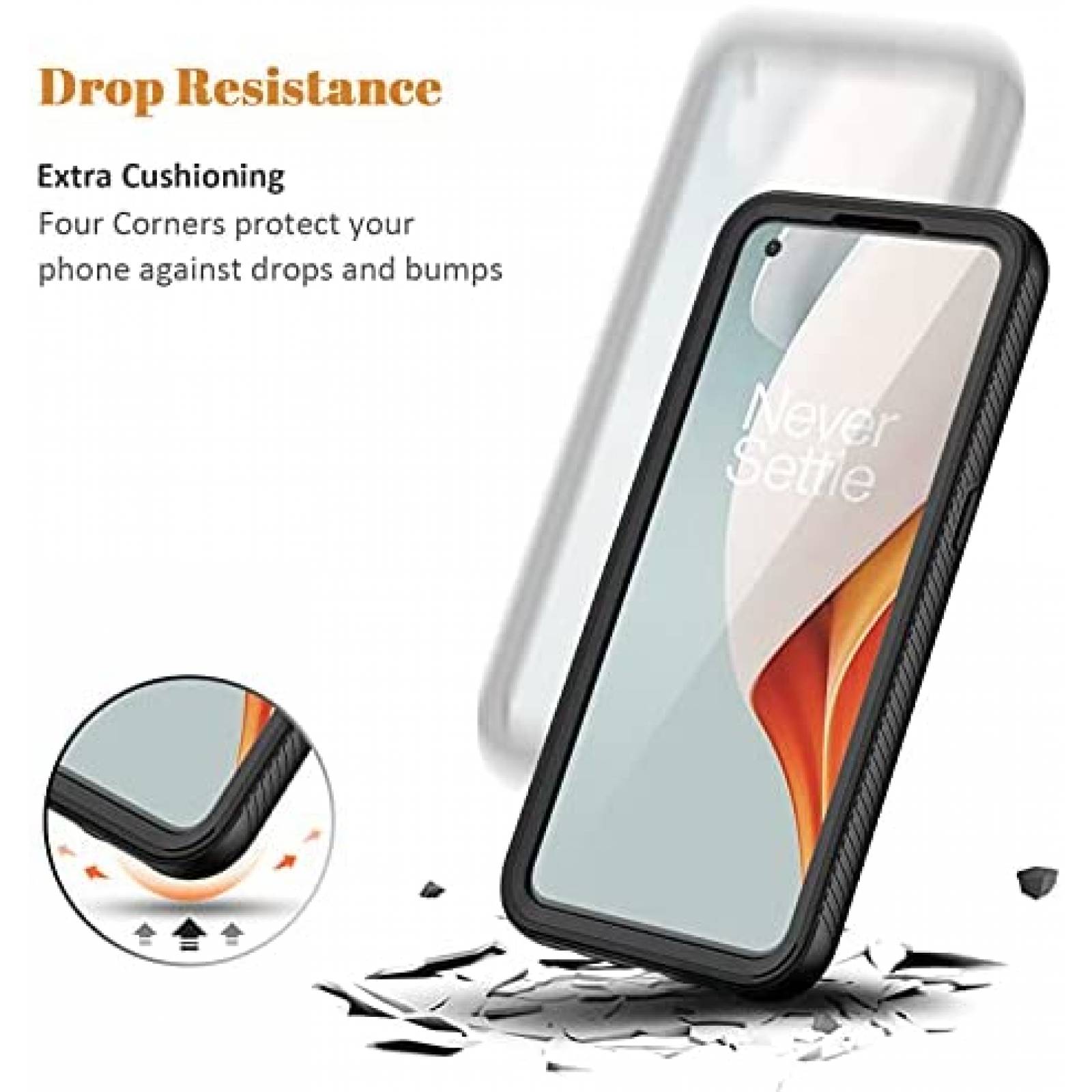 Funda para Celular Seacosmo Oneplus Nord N100 -Negro