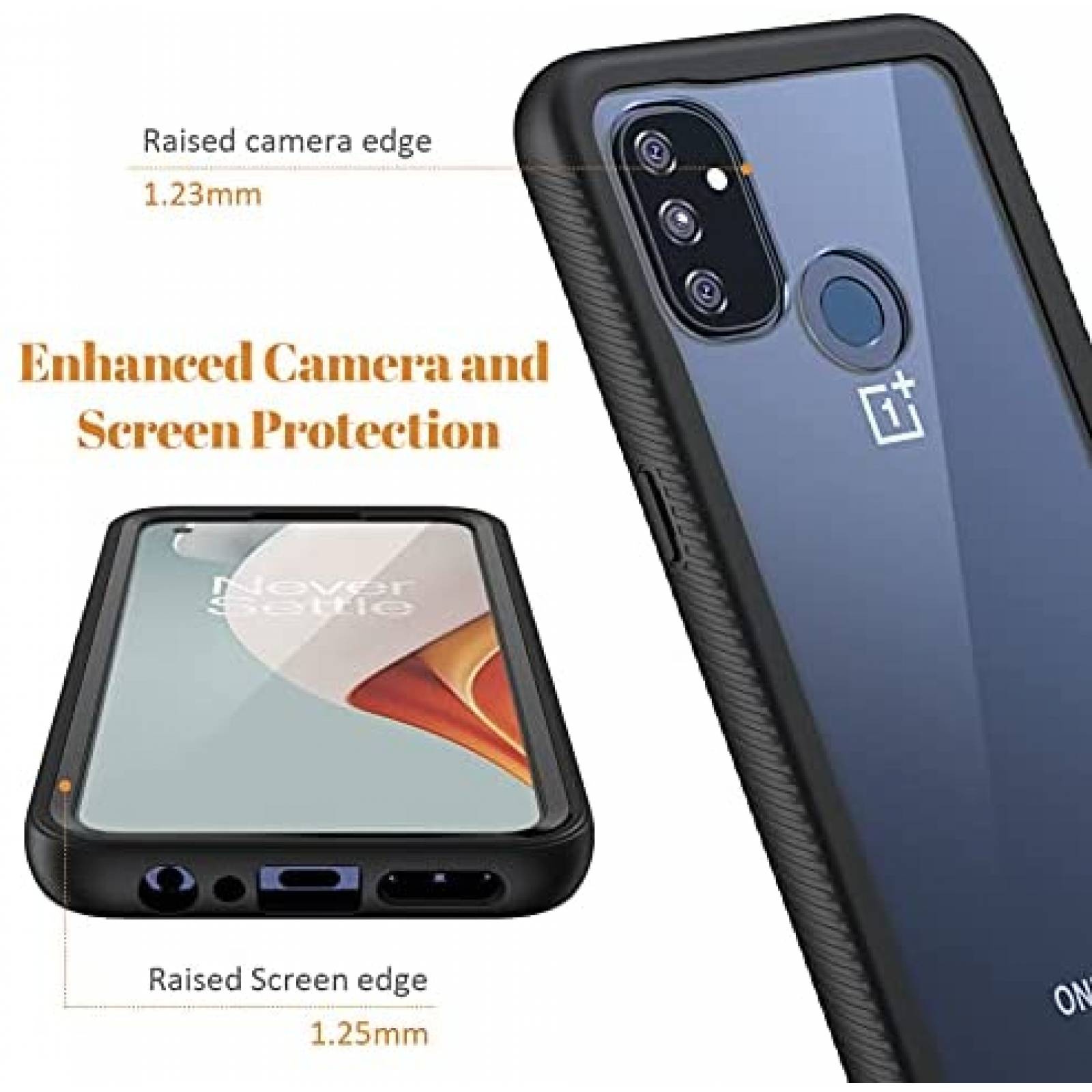 Funda para Celular Seacosmo Oneplus Nord N100 -Negro