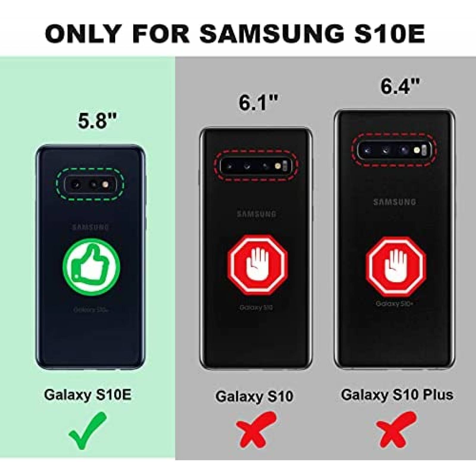 Funda con Anillo Shields Up para Galaxy S10E -Transparente