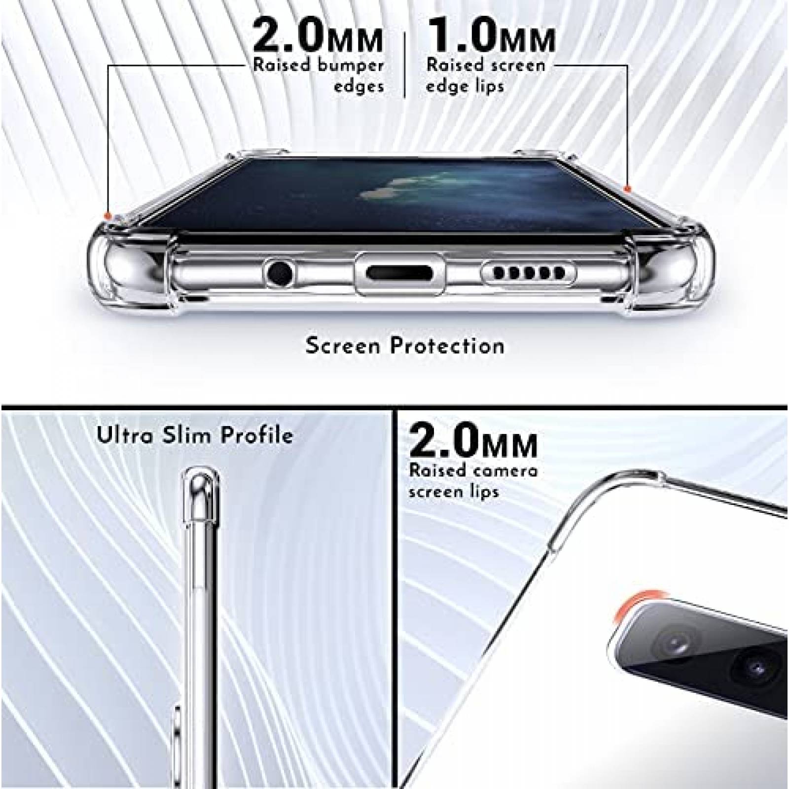 Funda con Anillo Shields Up para Galaxy S10E -Transparente