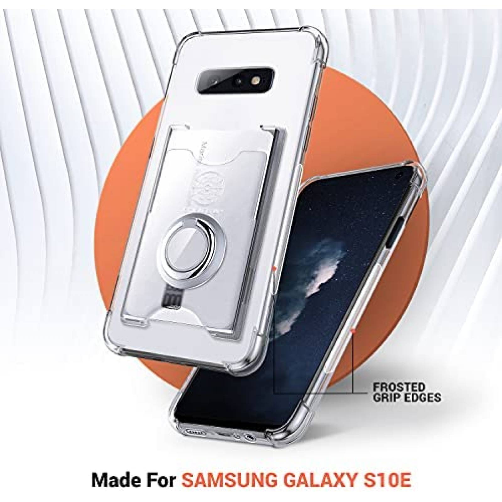 Funda con Anillo Shields Up para Galaxy S10E -Transparente