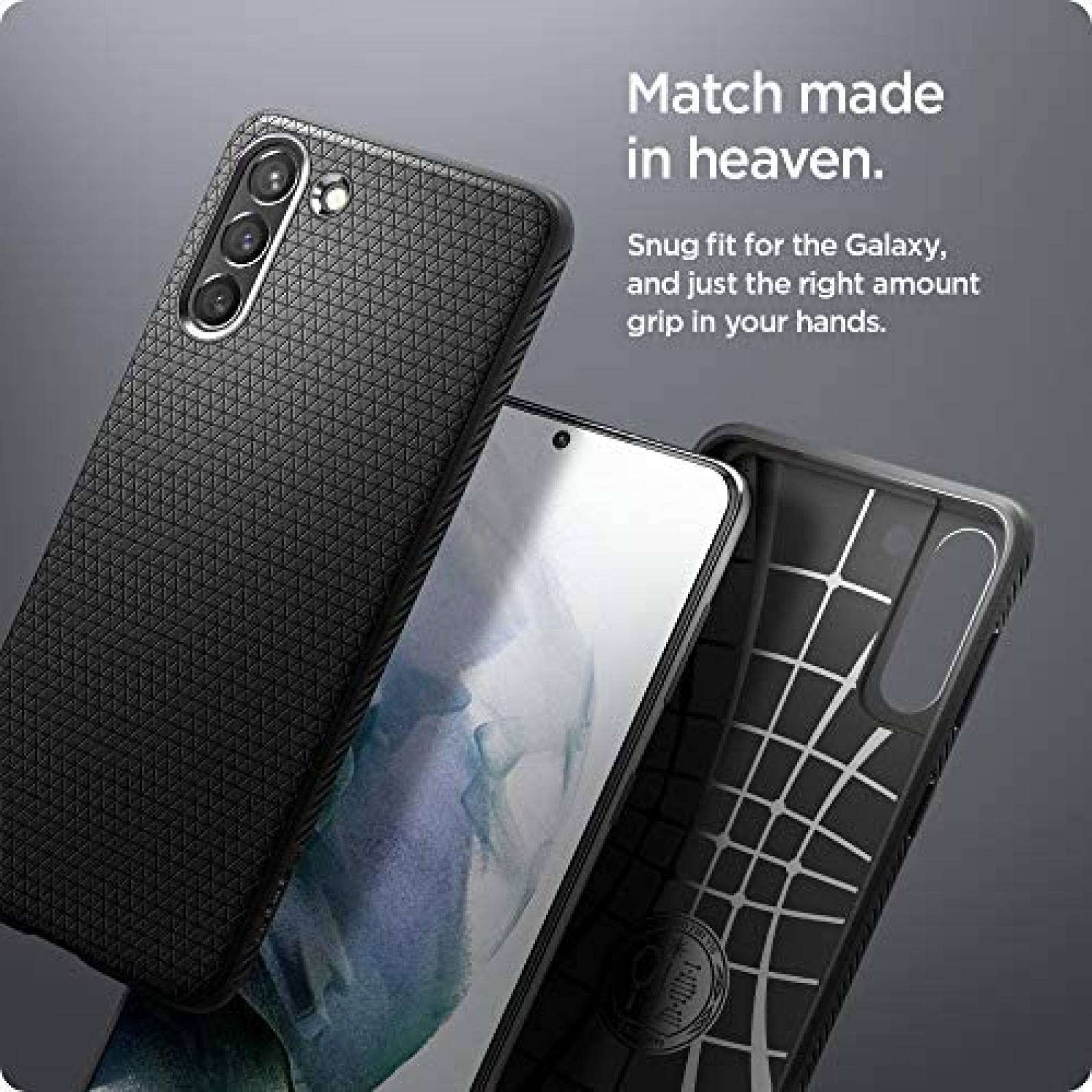 Funda Spigen Liquid Air Armor para Galaxy S21 Plus -Negro