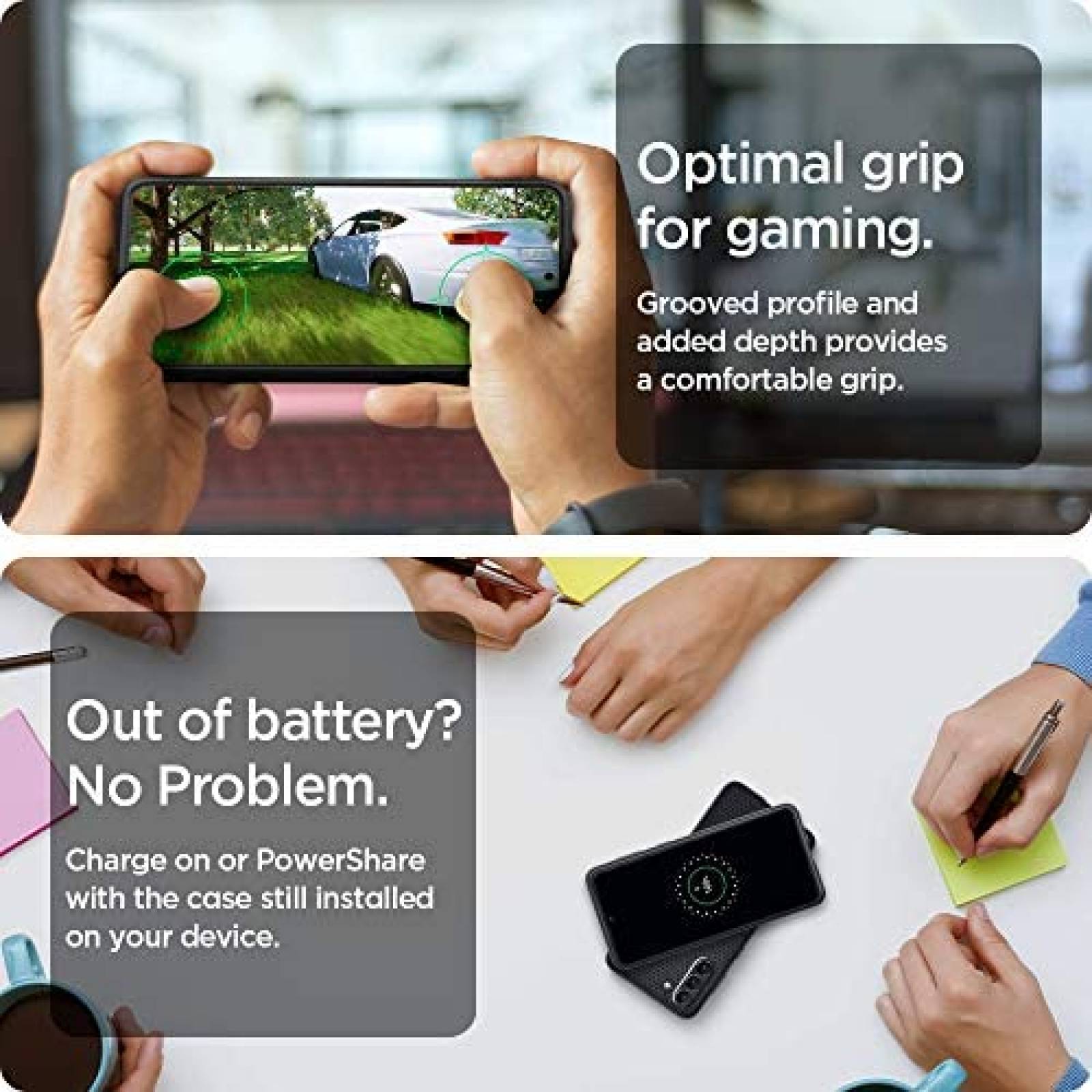 Funda Spigen Liquid Air Armor para Galaxy S21 Plus -Negro