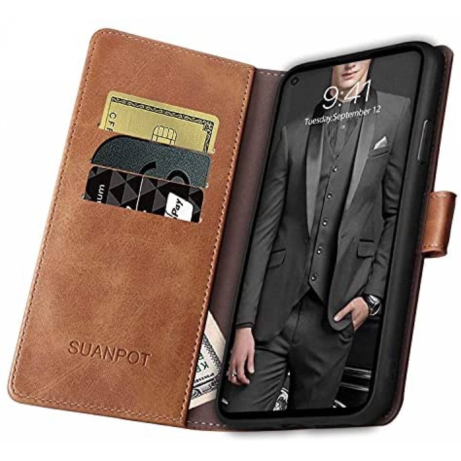 Funda SUANPOT Compatible Con Moto G Stylus 2021 -Negro